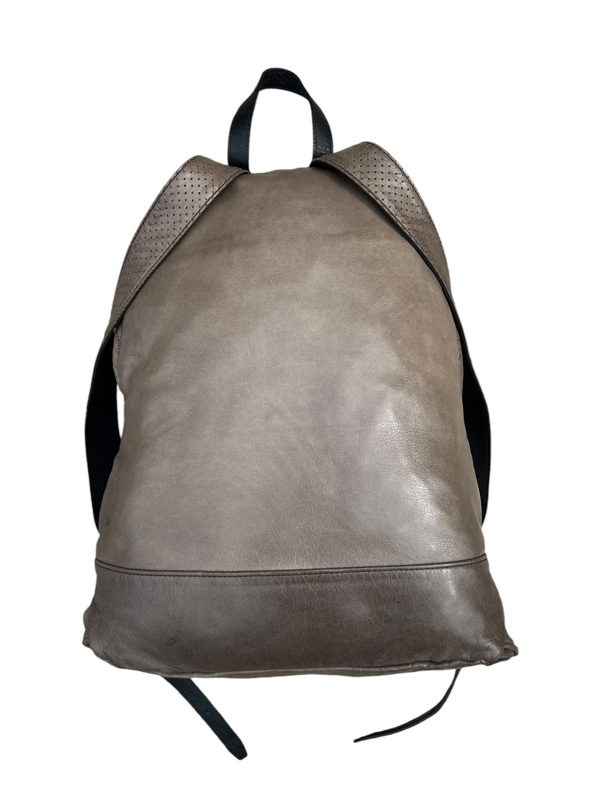 Leather Sot Japan Muddy Dirty Patina Napa Leather Backpack Bag Size ONE SIZE - 9 Thumbnail