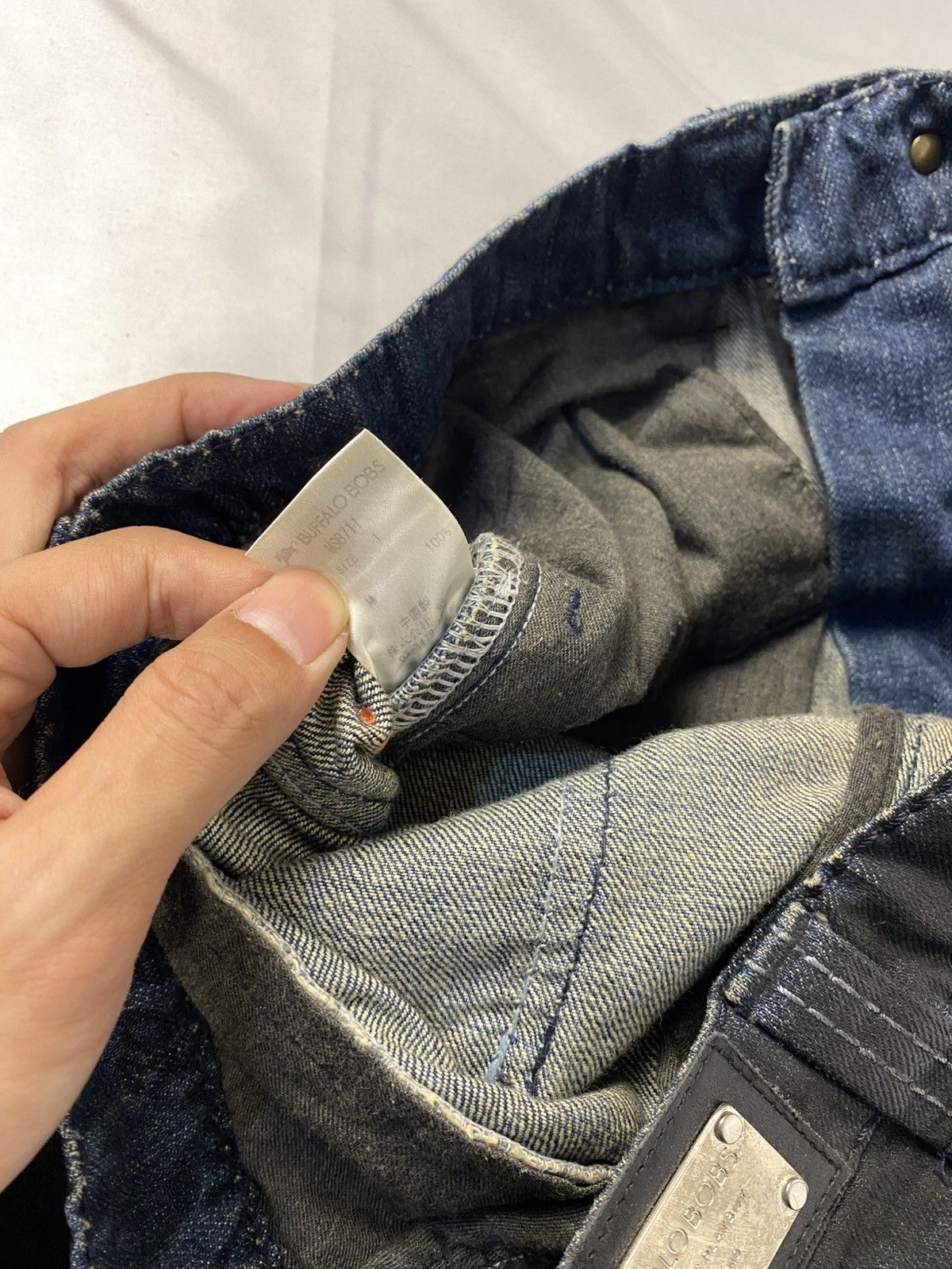 BUFFALO BOBS ✨ Archive Buffalo Bobs Curve Spiral Waxed Flared Punk Denim Size US 30 / EU 46 - 18 Thumbnail