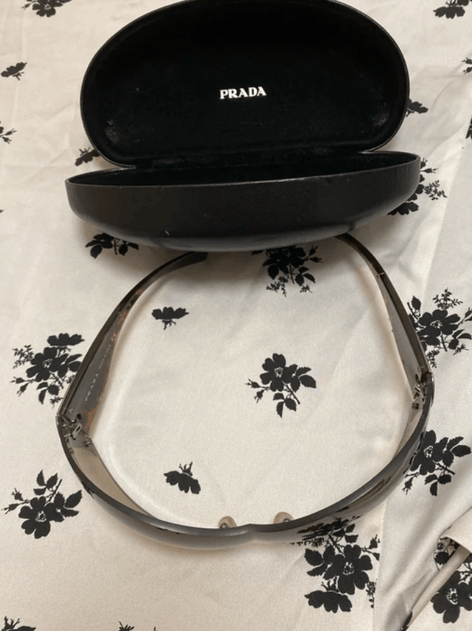 Prada PRADA Sunglasses Flame Star Sport Symbol Wrap Shield Mask Size ONE SIZE - 7 Thumbnail