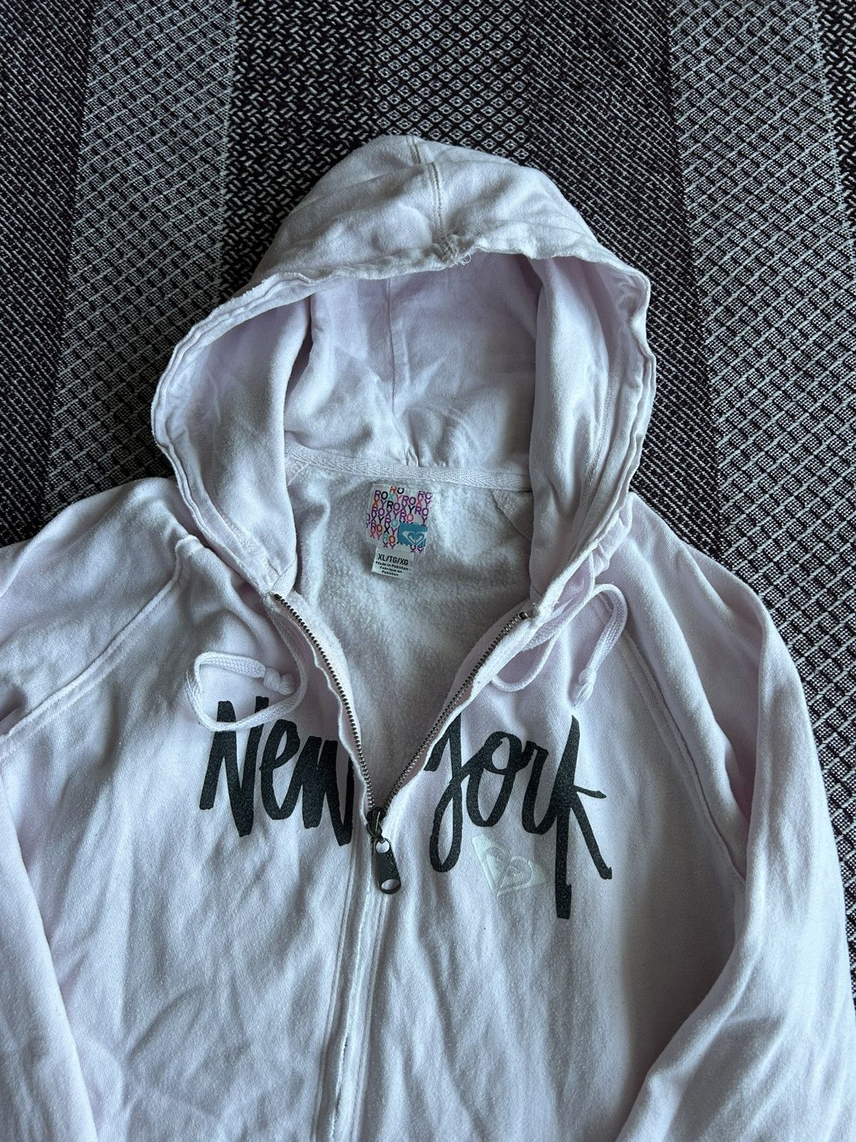 Quiksilver Vintage Roxy NY Rare 90s Zip Hoodie Unisex Streetwear Y2K Size US L / EU 52-54 / 3 - 7 Thumbnail