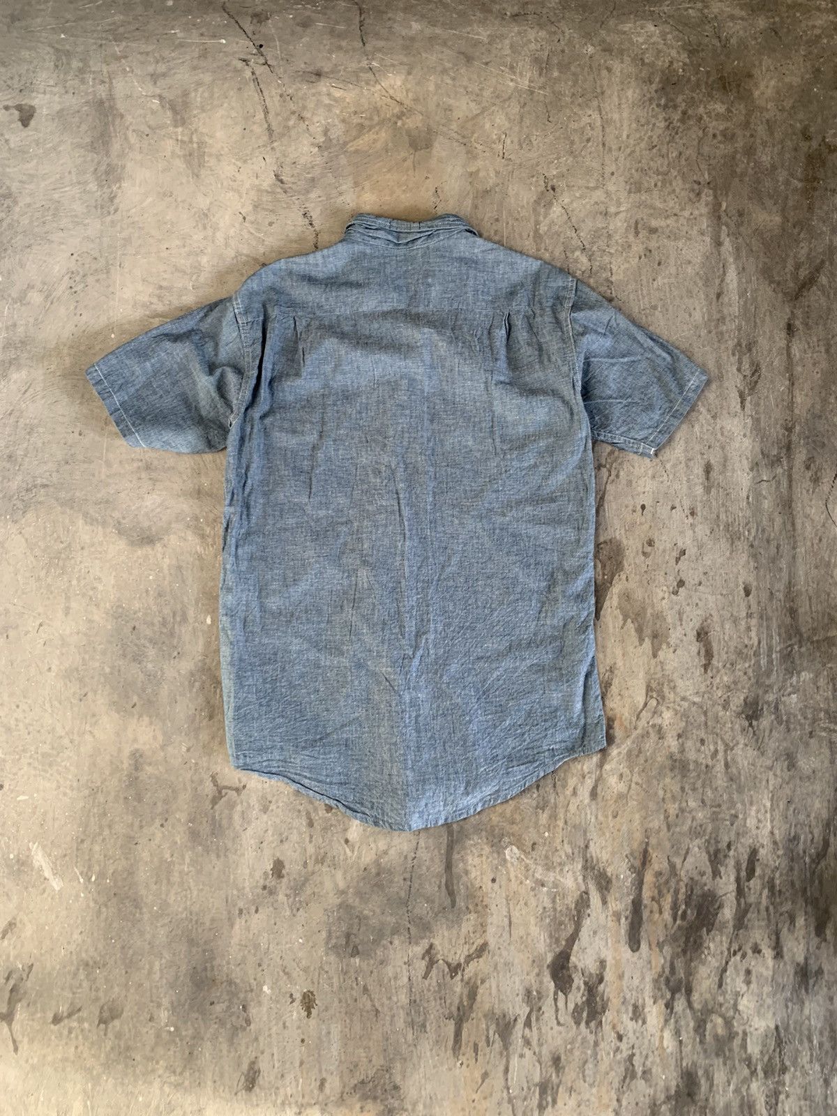 Big Mac Bicmac 80s vintage chambray shirt double pocket Size US L / EU 52-54 / 3 - 3 Thumbnail