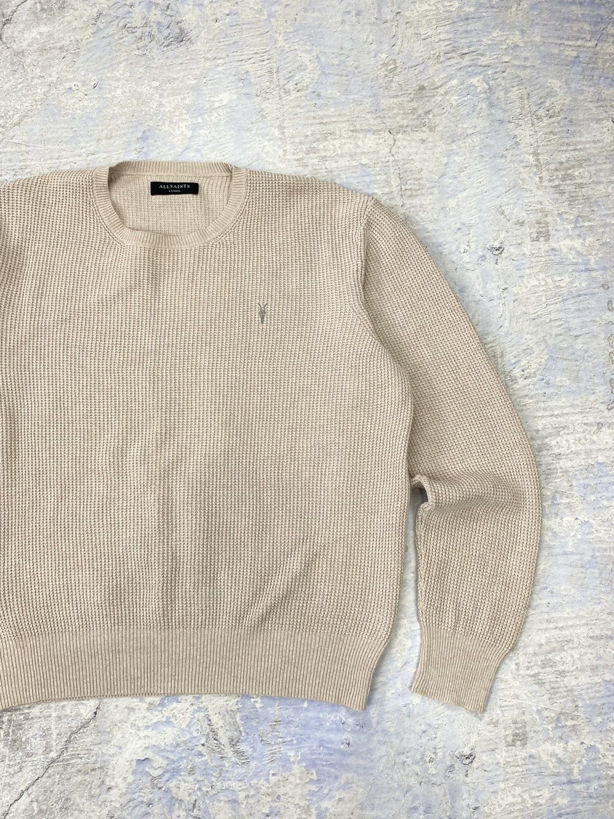 Allsaints × Designer Allsaints sweater pullover mens cotton Size US L / EU 52-54 / 3 - 4 Thumbnail
