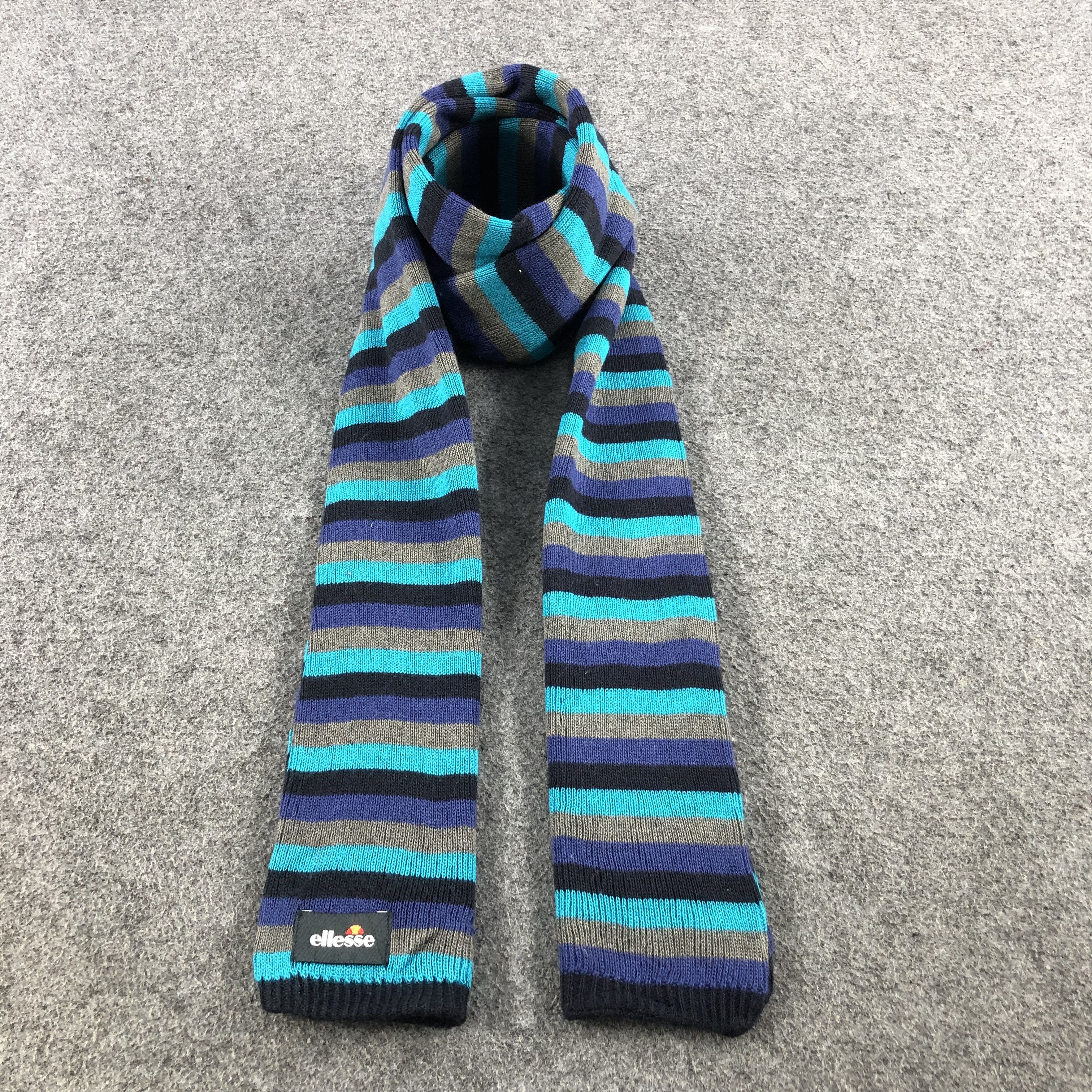 Ellesse Ellesse Striped Wool Scarf Muffler V616 Size ONE SIZE - 1 Thumbnail