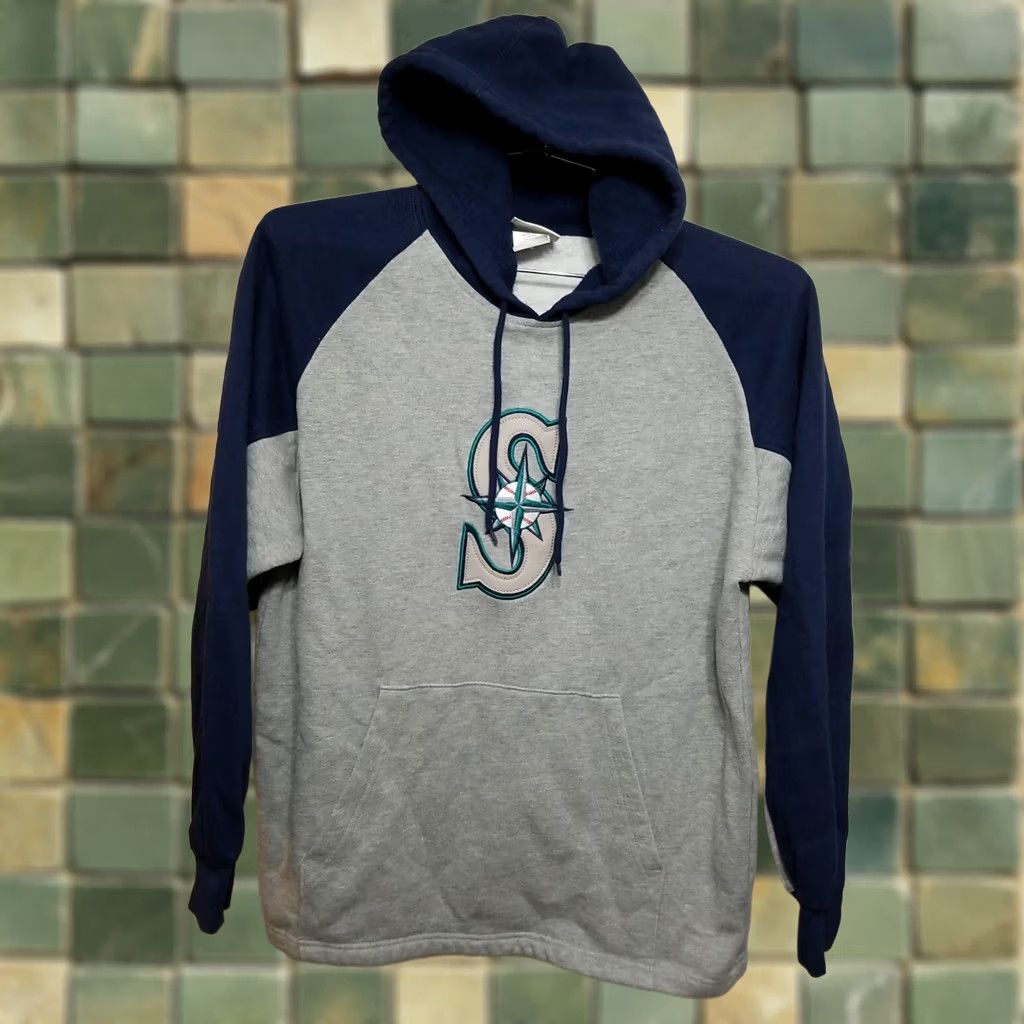 LeSportsac VINTAGE Seattle Mariners Hoodie Mens Medium Embroidered MLB Lee Sports Hoodie Pullover Sports Mens MLb Mariners Embroidered Hoodie Size US M / EU 48-50 / 2 - 1 Thumbnail