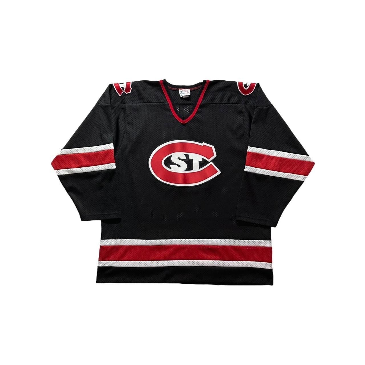 NHL × Vintage Vintage St Cloud State University Hockey Jersey Size US XL / EU 56 / 4 - 1 Thumbnail