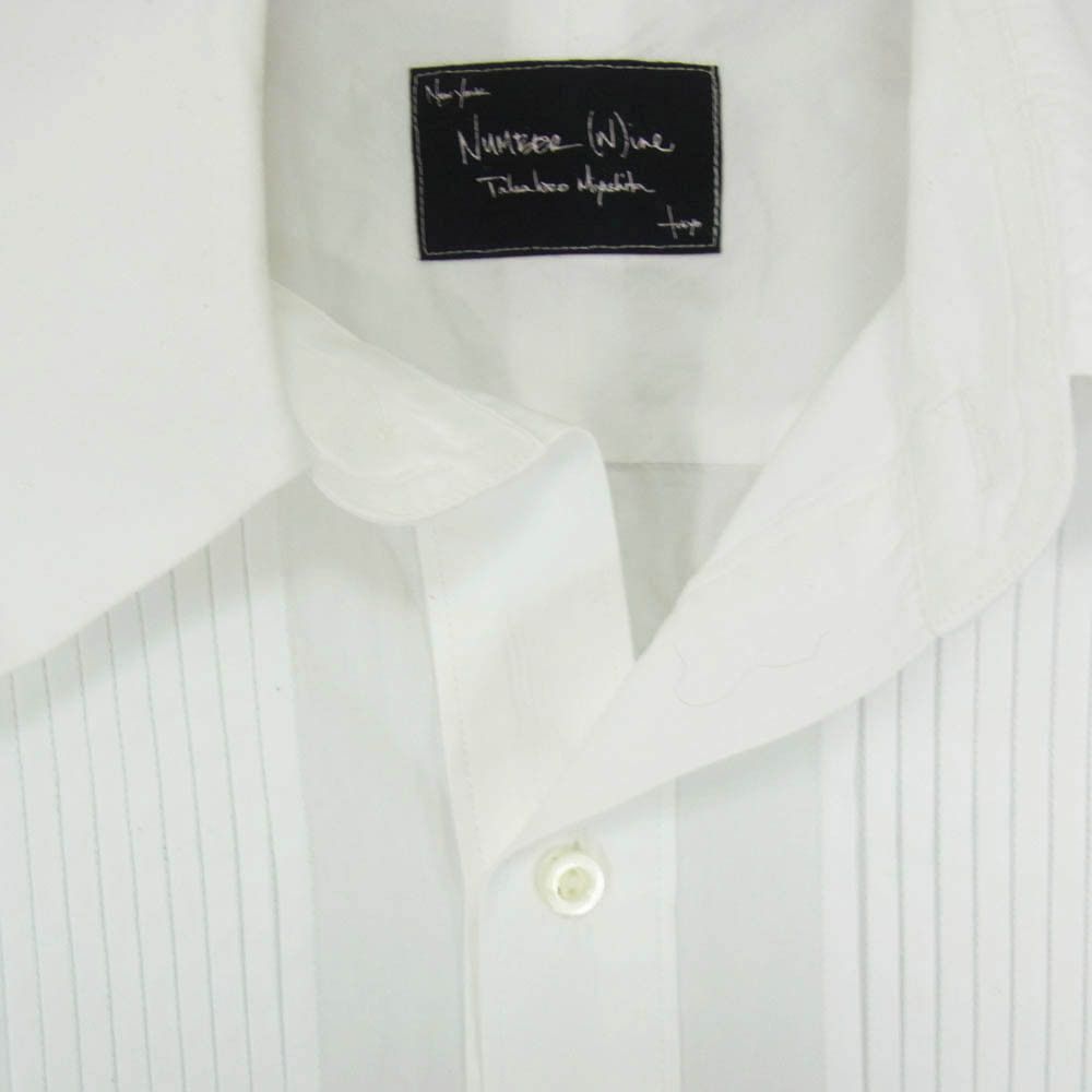 Number (N)ine Regular Collar Pintuck Long Sleeve Dress Shirt Size US L / EU 52-54 / 3 - 3 Thumbnail