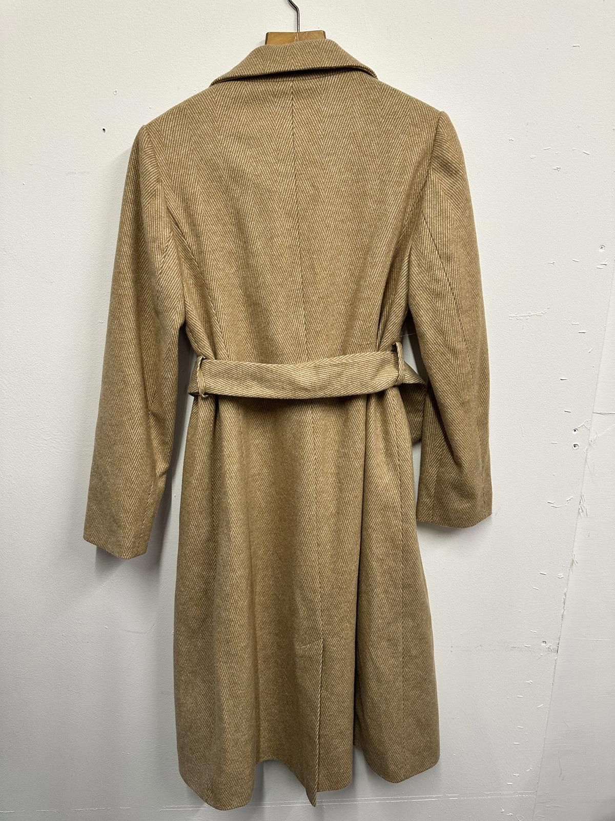 Other Dorothy Perkins Camel Belted Long Coat UK Size 10 Size M / US 6-8 / IT 42-44 - 4 Thumbnail