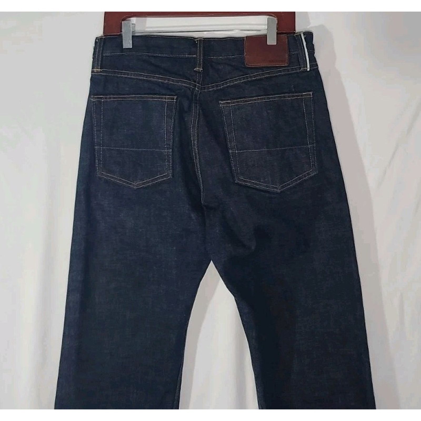 Gustin Gustin Men's Natural Indigo Straight Selvedge Jeans 32x34 Size US 32 / EU 48 - 9 Thumbnail