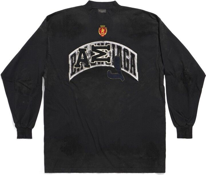 Balenciaga Skater Longsleeve T-Shirt Oversized Size US L / EU 52-54 / 3 - 1 Thumbnail