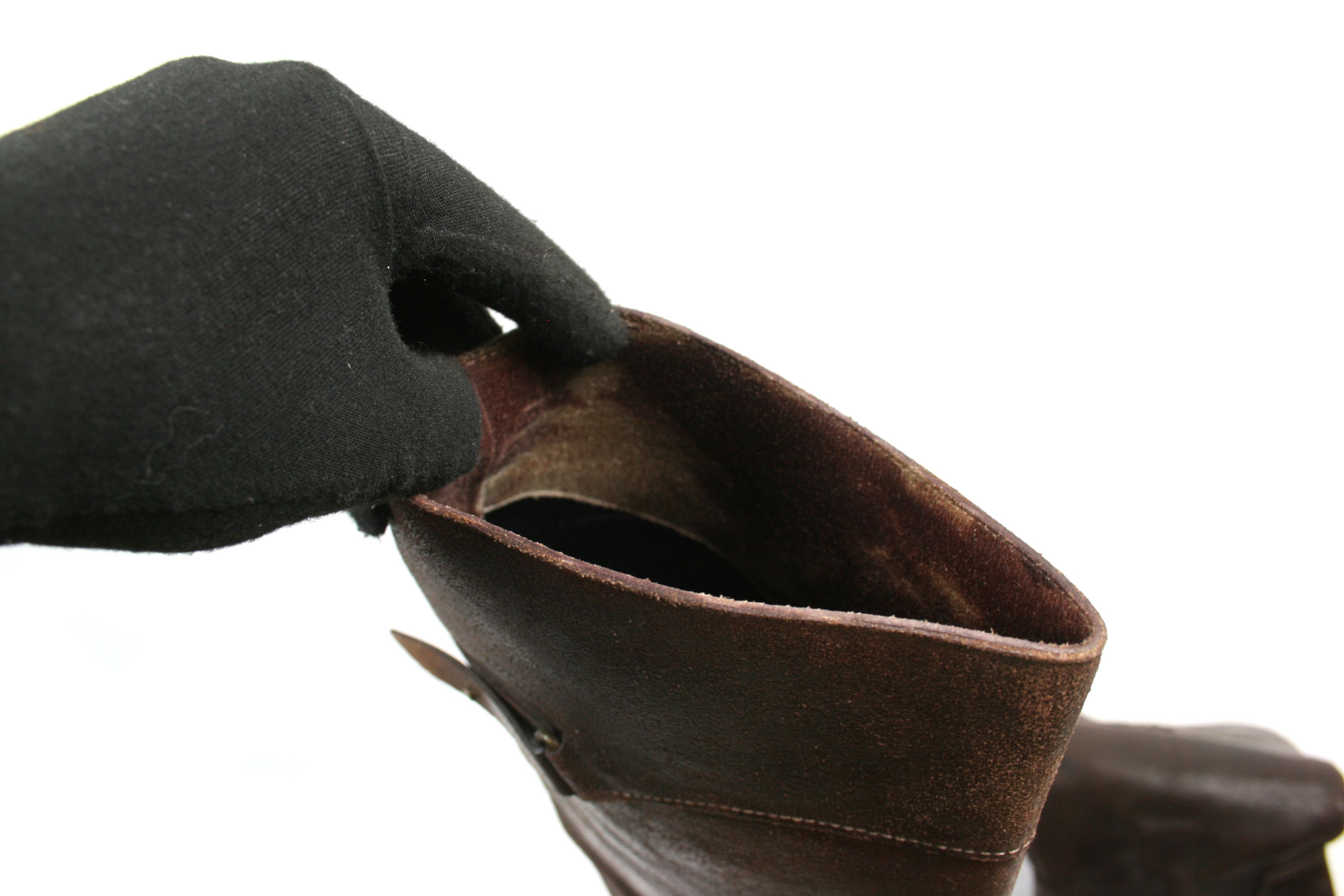 Giorgio Armani 90S Archive Riding Distressed Knee Boots Size US 9 / IT 39 - 13 Thumbnail