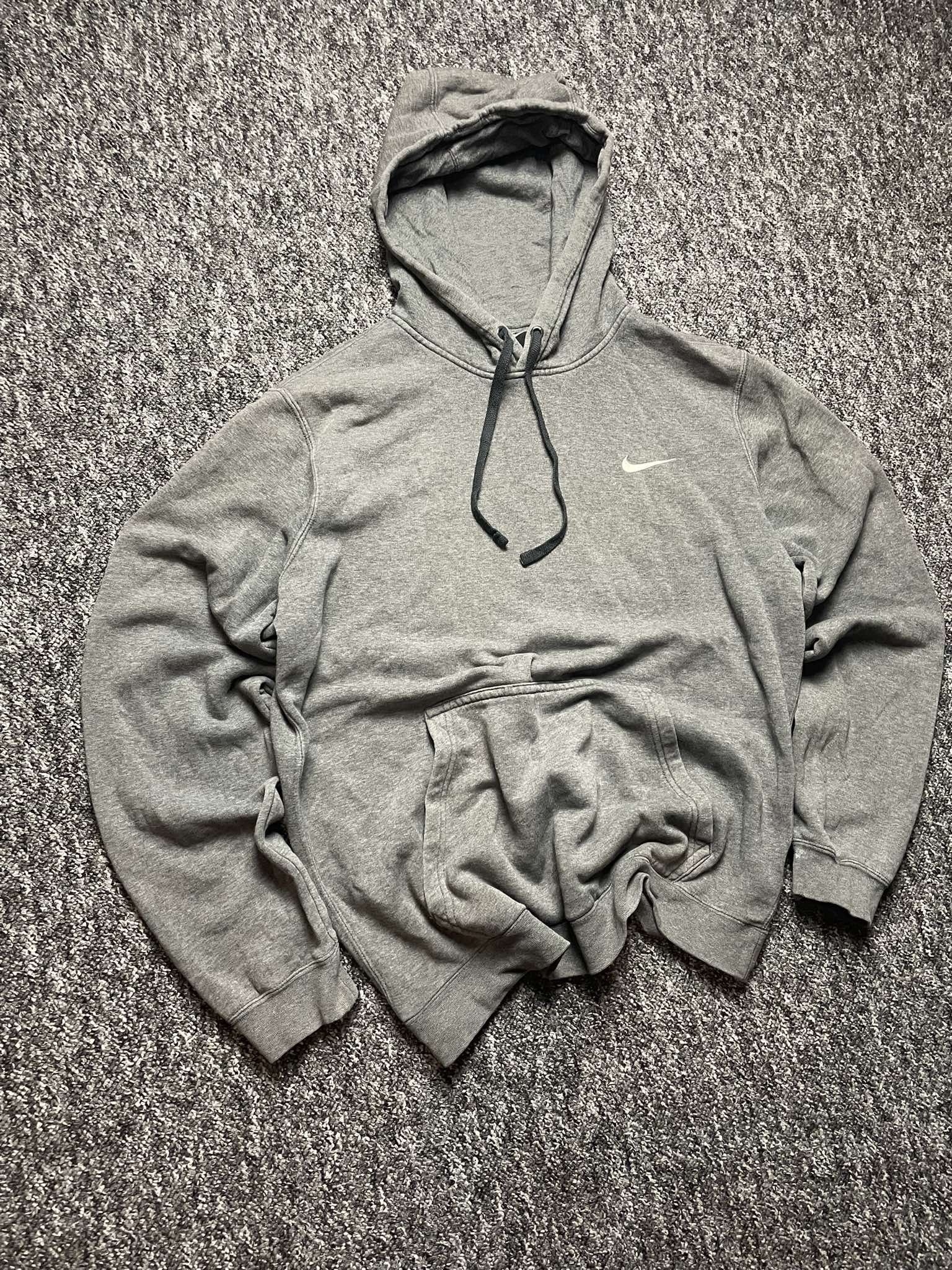 Nike × Vintage Sweatshirt hoodie basic boxy Nike solo swoosh logo retro Size US M / EU 48-50 / 2 - 2 Thumbnail