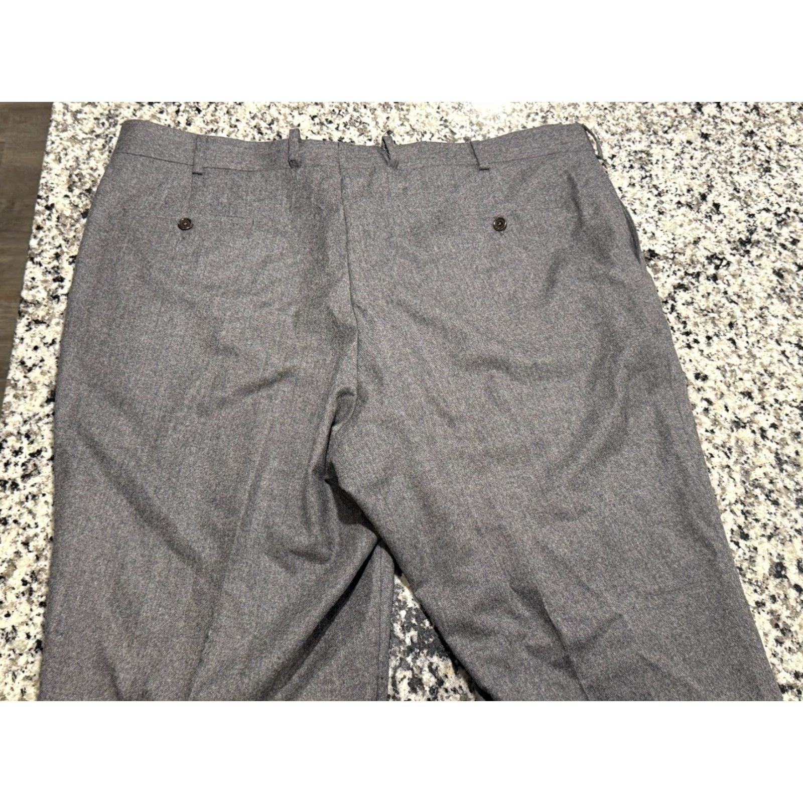 Peter Millar Peter Millar Pants 100% Super 120s Wool Gray Vitale Barberis Canonico 41x32.5 Size US 41 - 4 Thumbnail