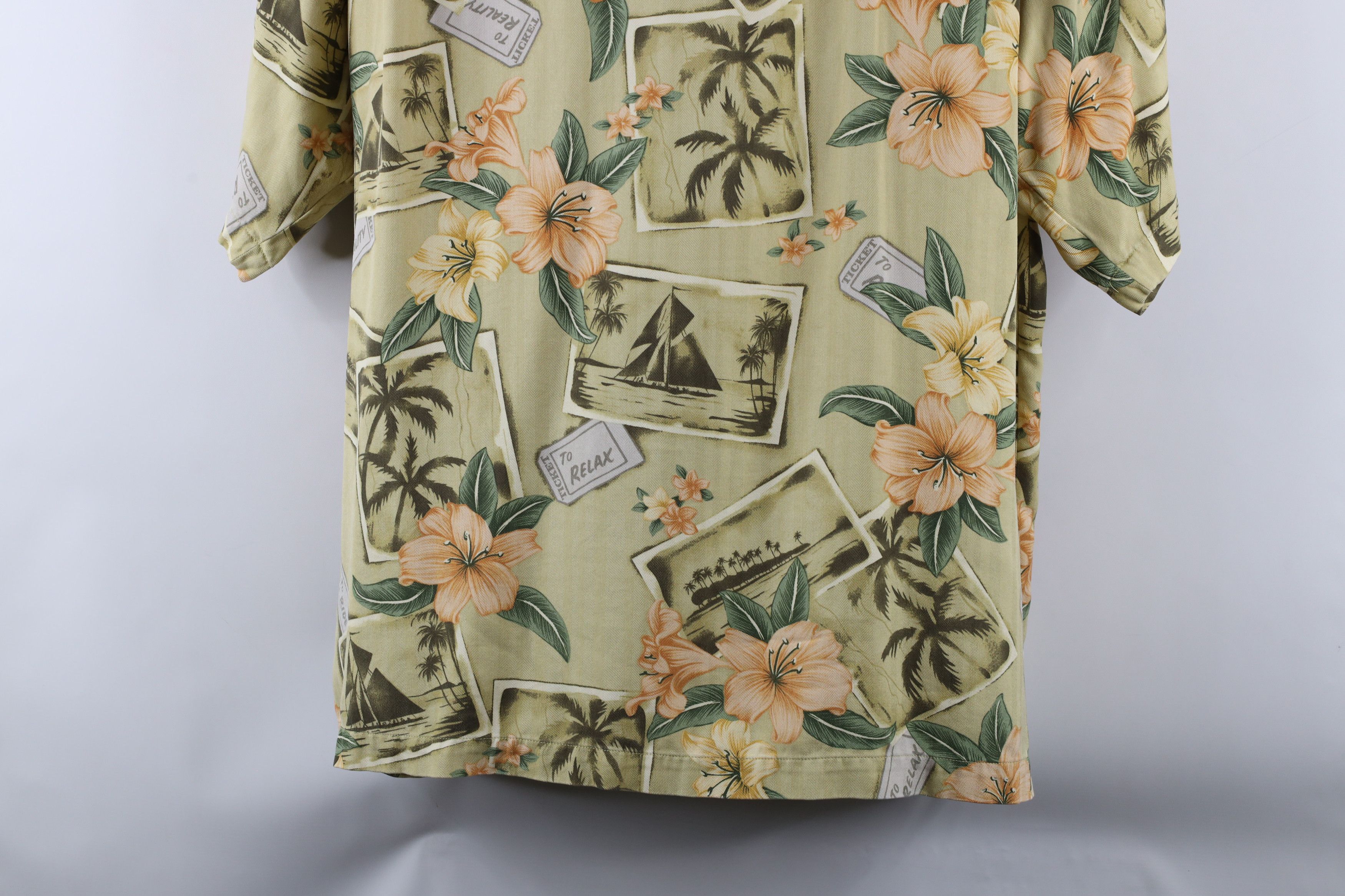 Tommy Bahama × Vintage Vintage Tommy Bahama Relax Looped Collar Button Shirt Size US L / EU 52-54 / 3 - 13 Thumbnail