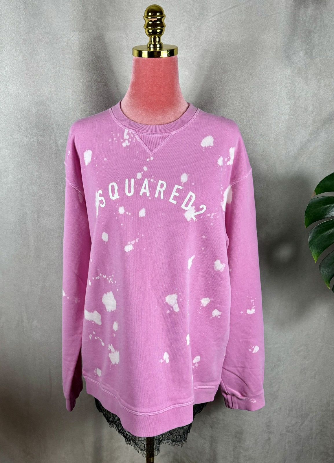 Dsquared2 DSQUARED2 Kids Logo-Printed Lace-Trim Crewneck Sweatshirt Size S / US 4 / IT 40 - 8 Thumbnail