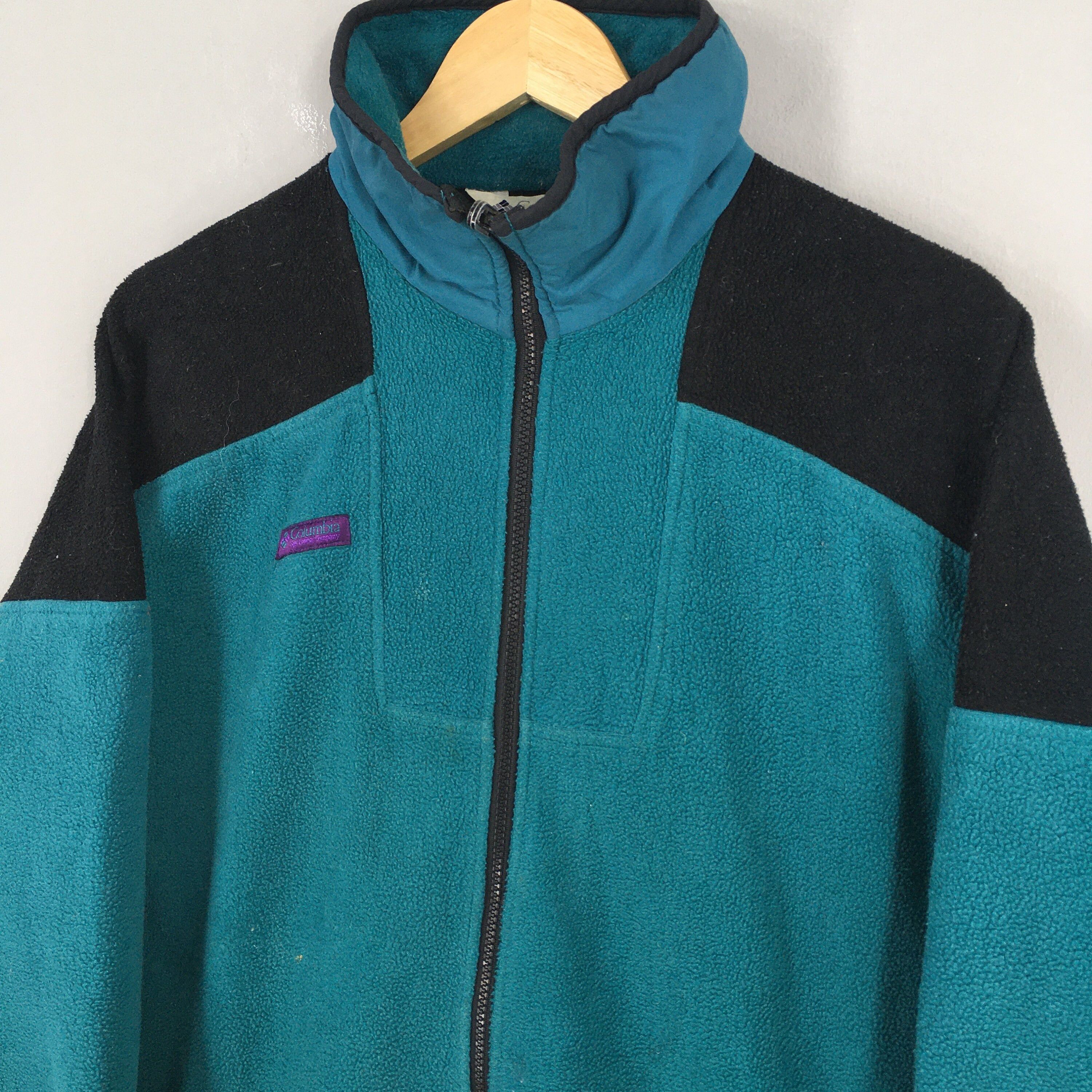 Columbia Vintage 90's Columbia Fleece Green Sweater Medium Size US M / EU 48-50 / 2 - 3 Thumbnail