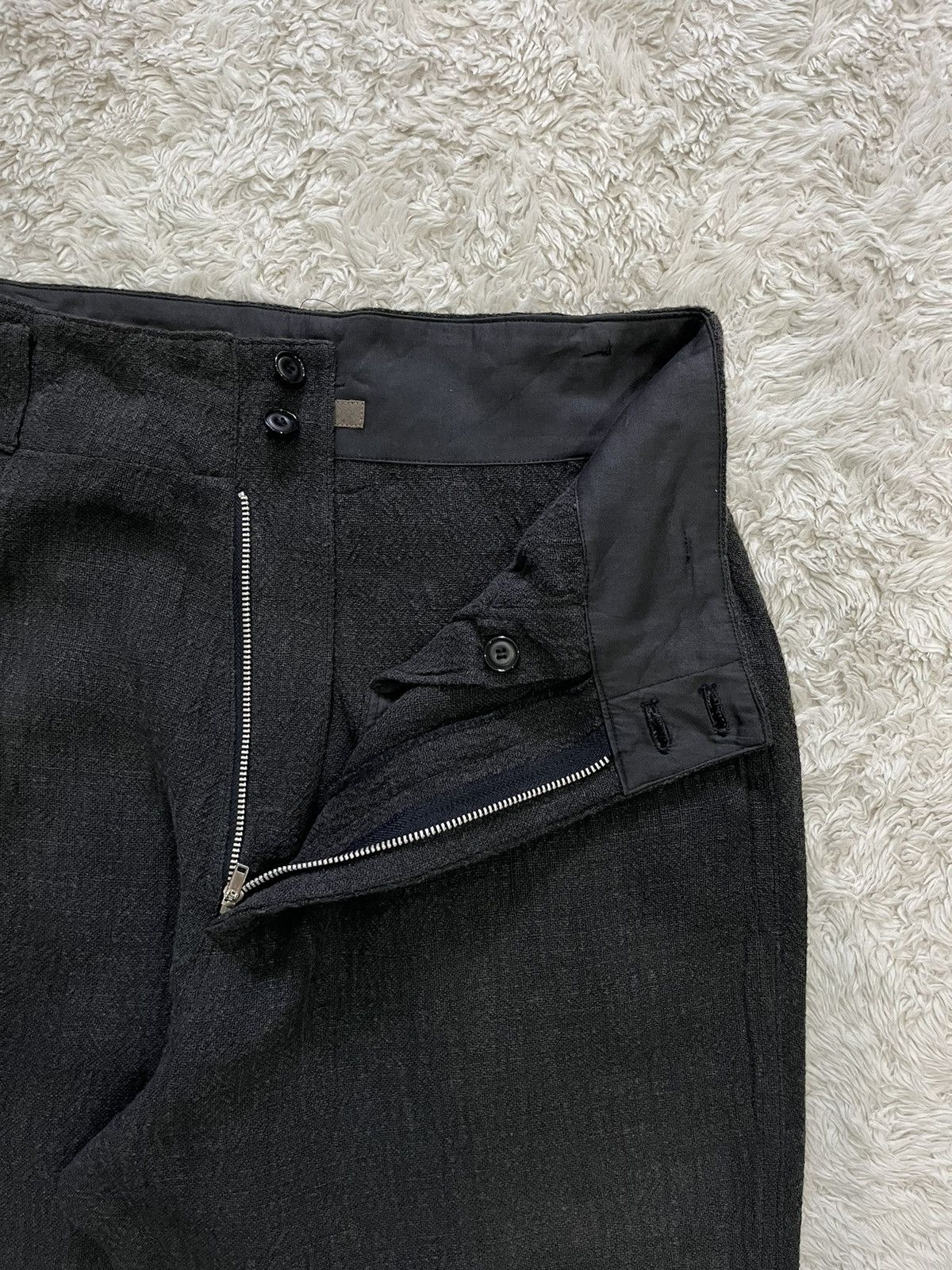 Vintage × Y's × Yohji Yamamoto vintage y's yohji yamamoto high waisted linen pants Size 28" / US 6 / IT 42 - 3 Thumbnail