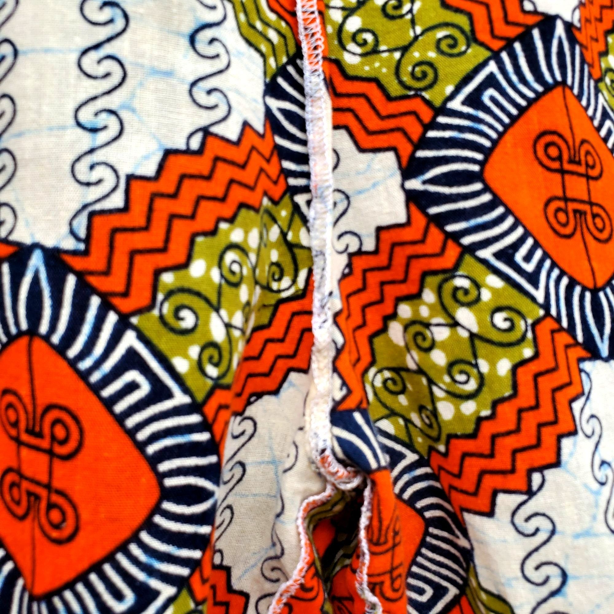 Other Vintage African Wax Print Baggy Shorts Festival Boho Unisex Size US 36 / EU 52 - 8 Thumbnail