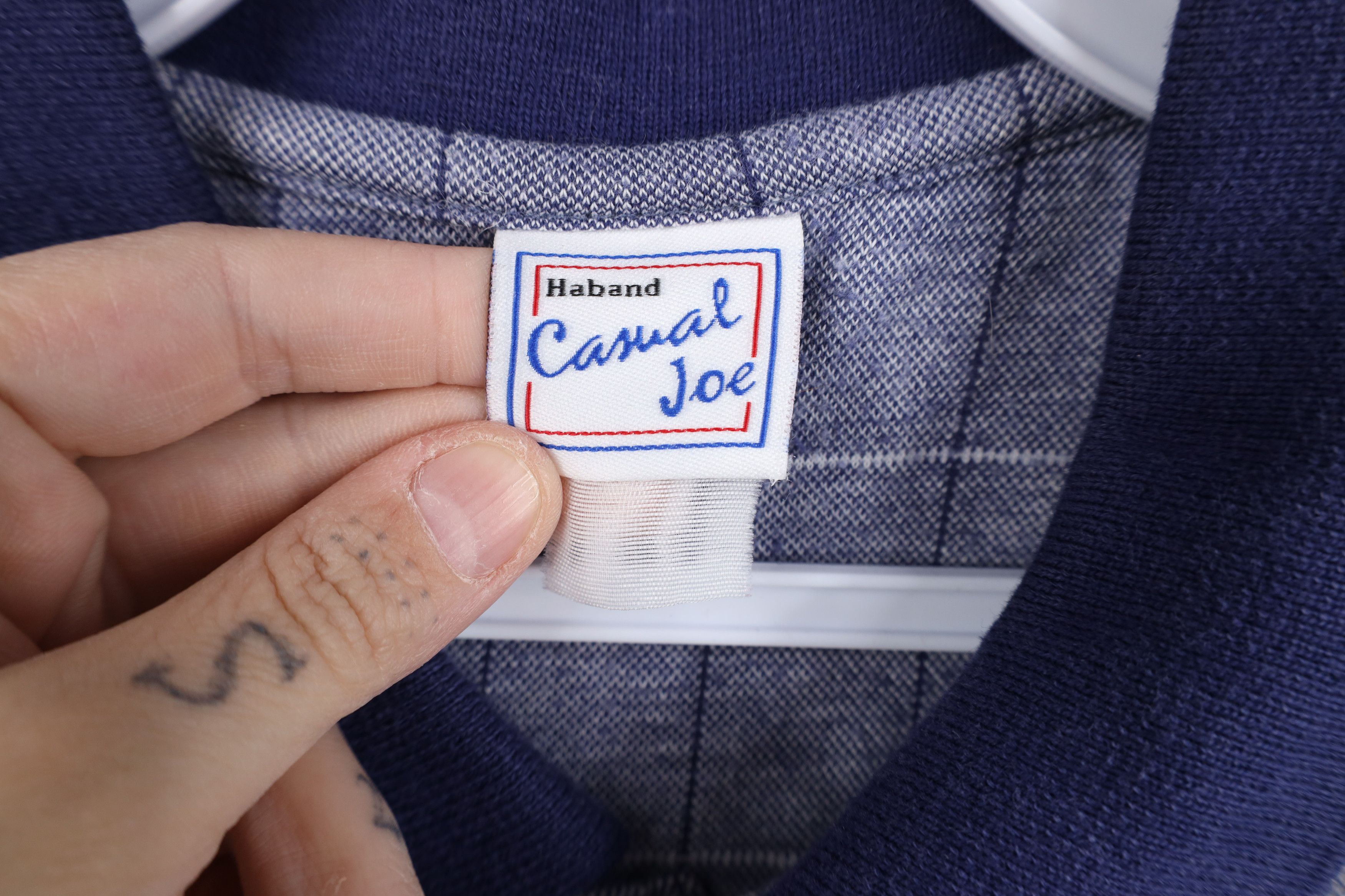 Vintage Vintage 90s Streetwear Knit Pullover Polo Shirt Blue Size US L / EU 52-54 / 3 - 7 Thumbnail