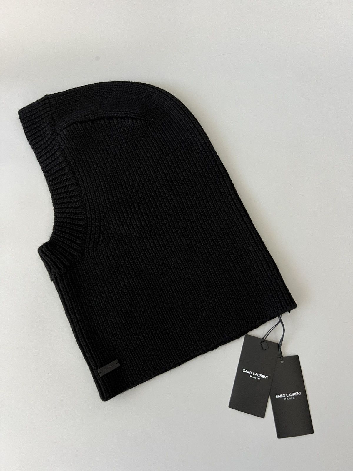 Saint Laurent Paris $650 VALUE Wool Balaclava Hat Size ONE SIZE - 2 Thumbnail