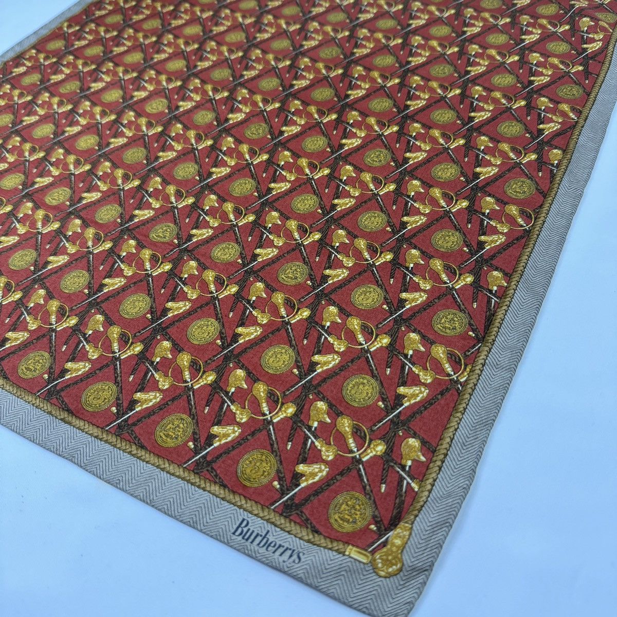 Burberry Vintage Burberrys Handkerchief, Pocket Square, Neck Scarf Size ONE SIZE - 5 Thumbnail