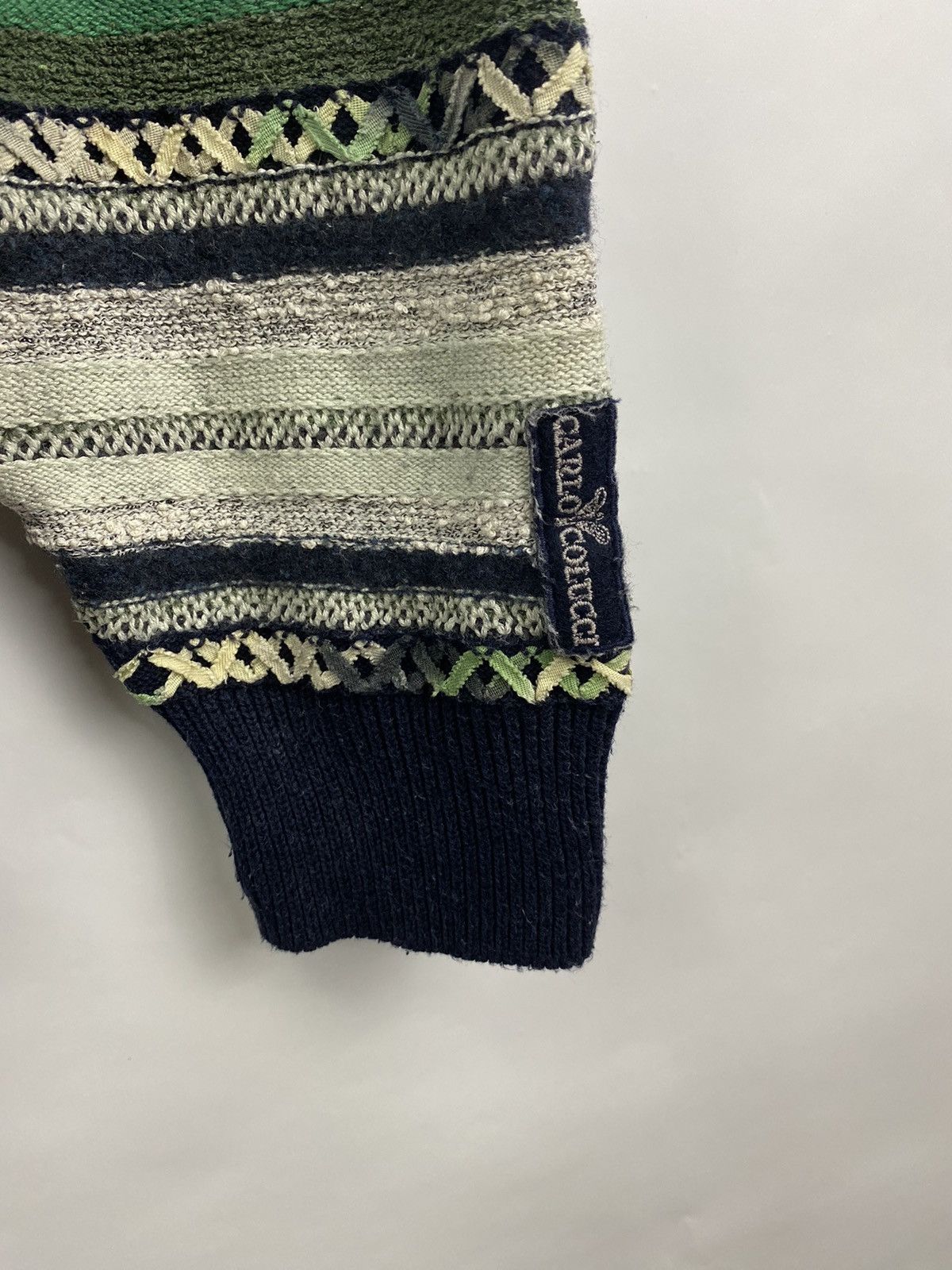Carlo Colucci 🇺🇸 Vintage 90s Carlo Colucci Coogi Style Sweater Kapital styl Size US L / EU 52-54 / 3 - 5 Thumbnail