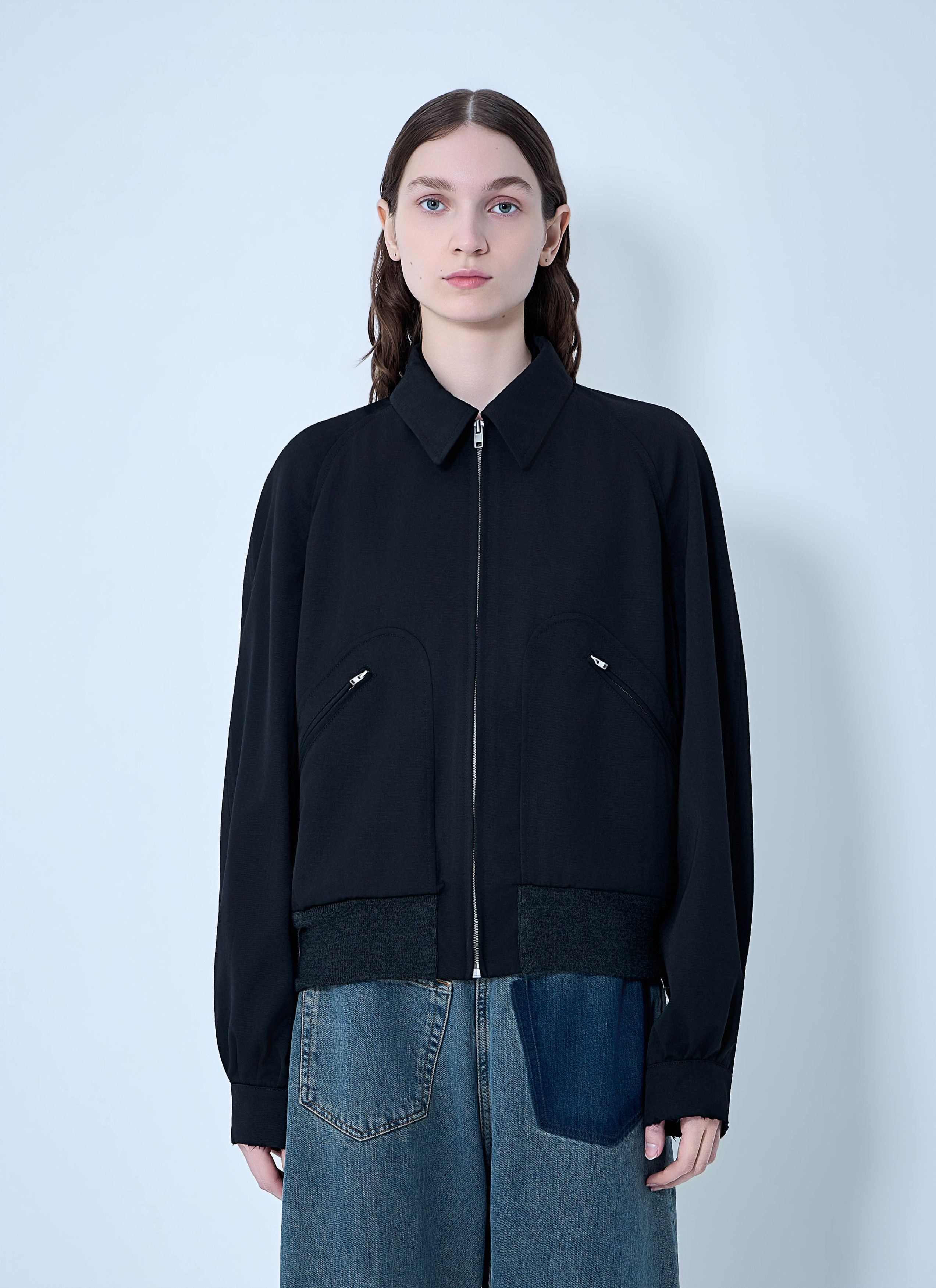 Maison Margiela Zip-Front Wool-Blend Jacket Size M / US 6-8 / IT 42-44 - 1 Thumbnail