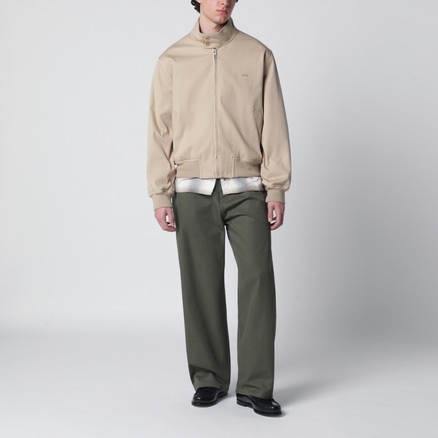 A.P.C. o1d2blof0226 Cotton Zip-Up Jacket in Beige Size US L / EU 52-54 / 3 - 2 Thumbnail