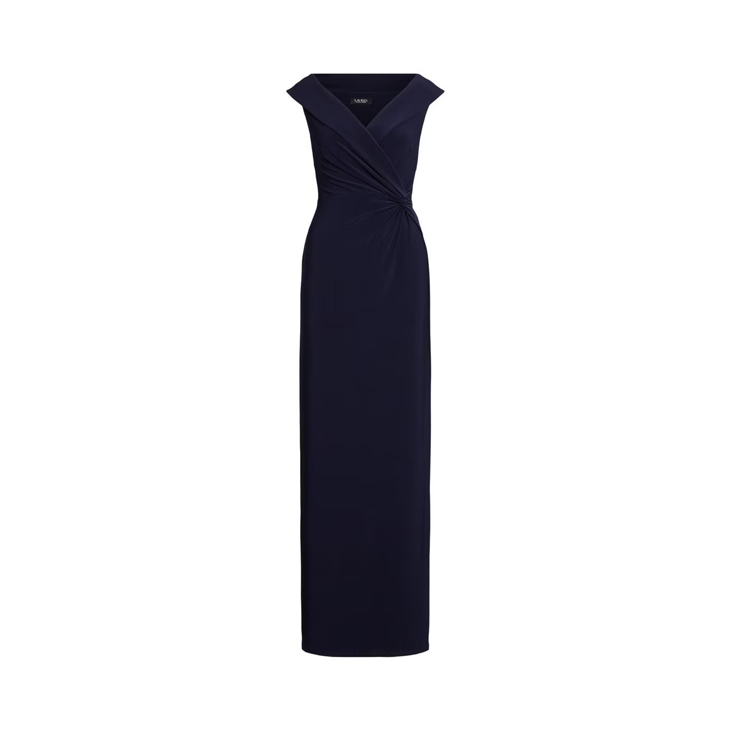 Lauren Ralph Lauren o1g2r1mq0825 Leonidas Twist Gown in Navy Size XS / US 0-2 / IT 36-38 - 1 Thumbnail
