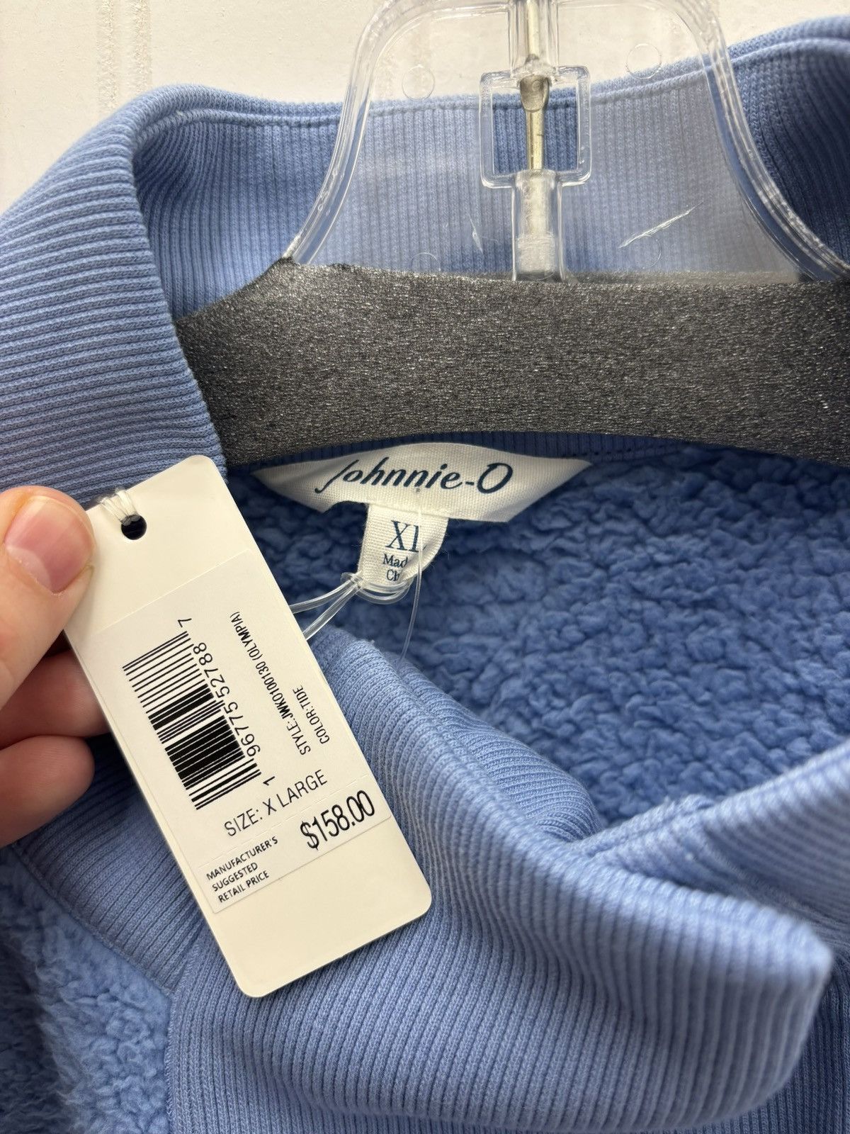 johnnie-O Johnnie-O Olympia fleece snap pullover XL tide Blue NWT Size XL / US 12-14 / IT 48-50 - 5 Thumbnail