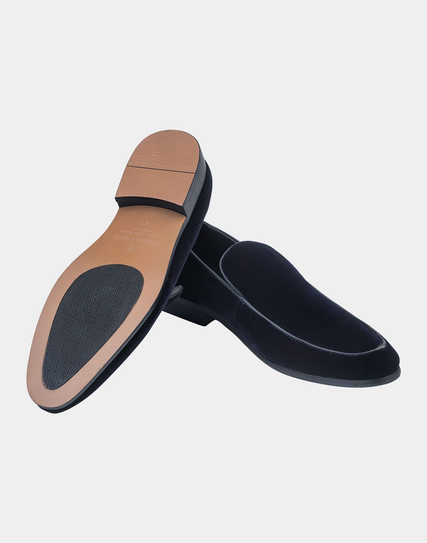 Ermenegildo Zegna os11x0226 Velvet Tuxedo Loafers in Blue Size US 9.5 / EU 42-43 - 2 Thumbnail