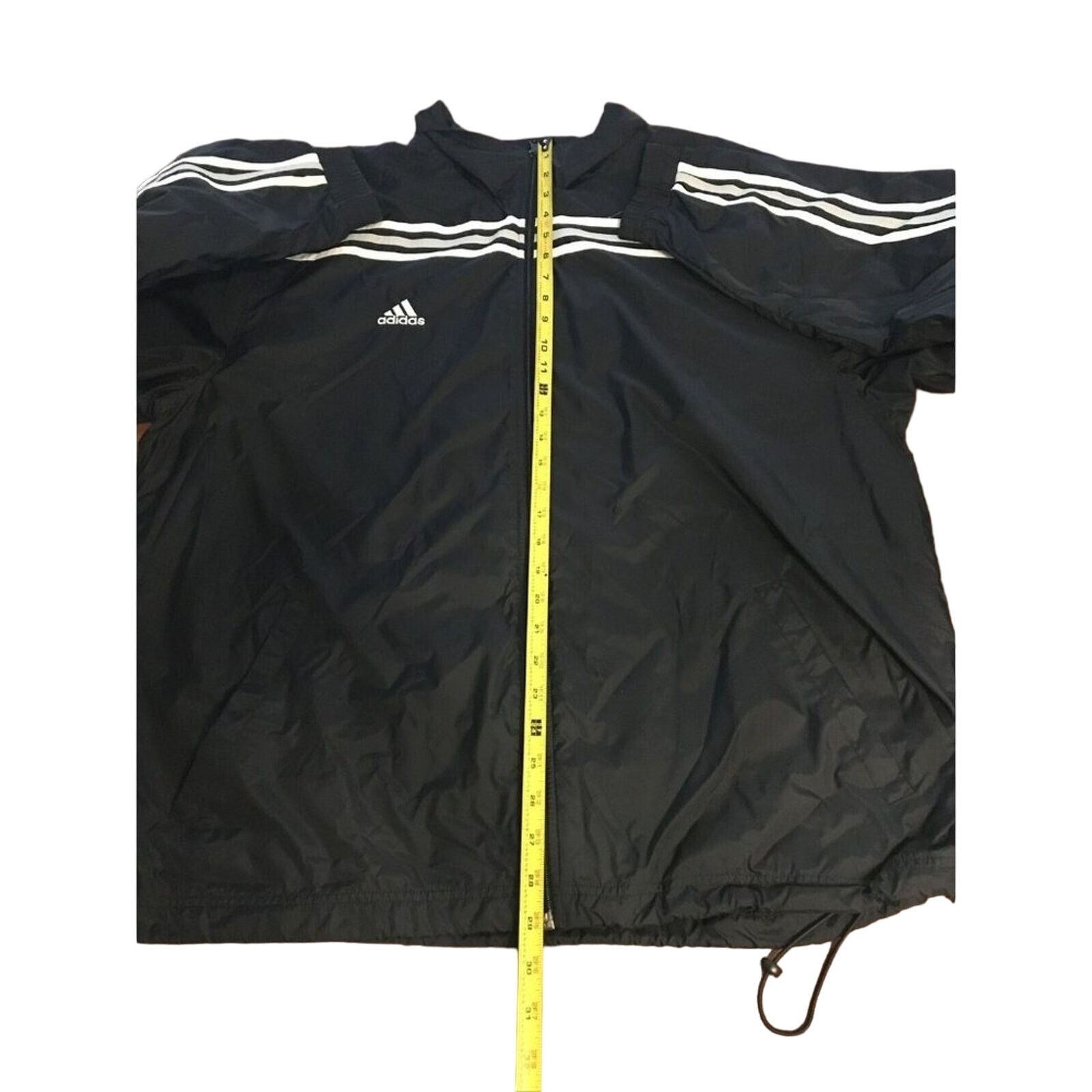 Adidas Adidas 3 Stripe XL Full Zip Lined, Black, White & Grey Size US XL / EU 56 / 4 - 6 Thumbnail