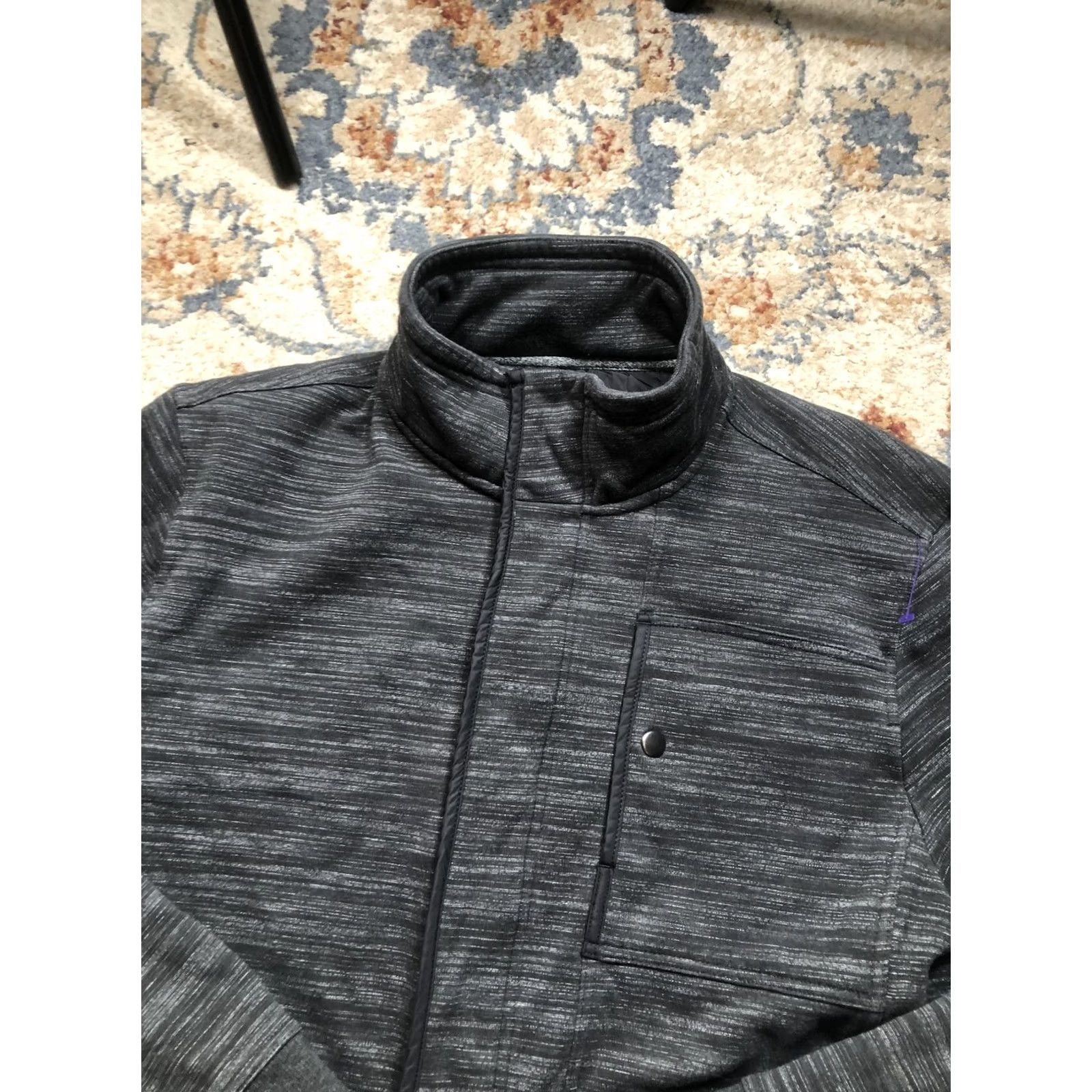 Banana Republic Banana Republic Jacket Mens L Gray Mock Neck Full Zip Knit Casual Sweater Size US L / EU 52-54 / 3 - 6 Thumbnail