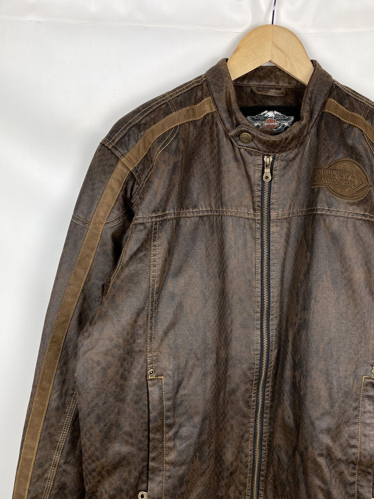 Harley Davidson Harley Davidson men’s biker bomber jacket size L Size US L / EU 52-54 / 3 - 4 Thumbnail