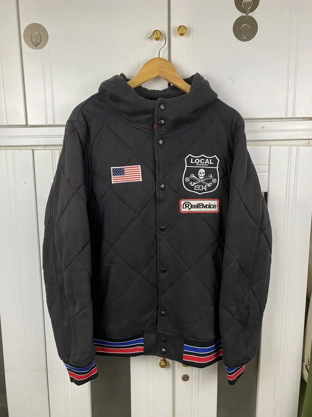 Vintage Vintage Real BVoice Varsity Jacket Black Size US XL / EU 56 / 4 - 3 Thumbnail
