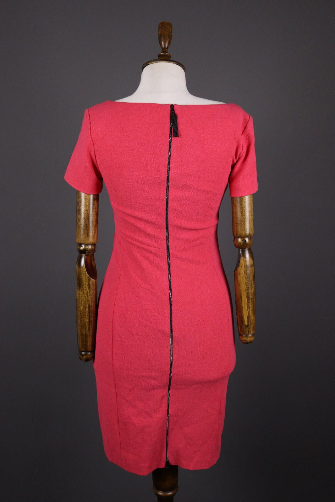 Designer Marc Cain Red Party Cocktail Bodycon Sheath Dress Size 3 Size M / US 6-8 / IT 42-44 - 6 Thumbnail