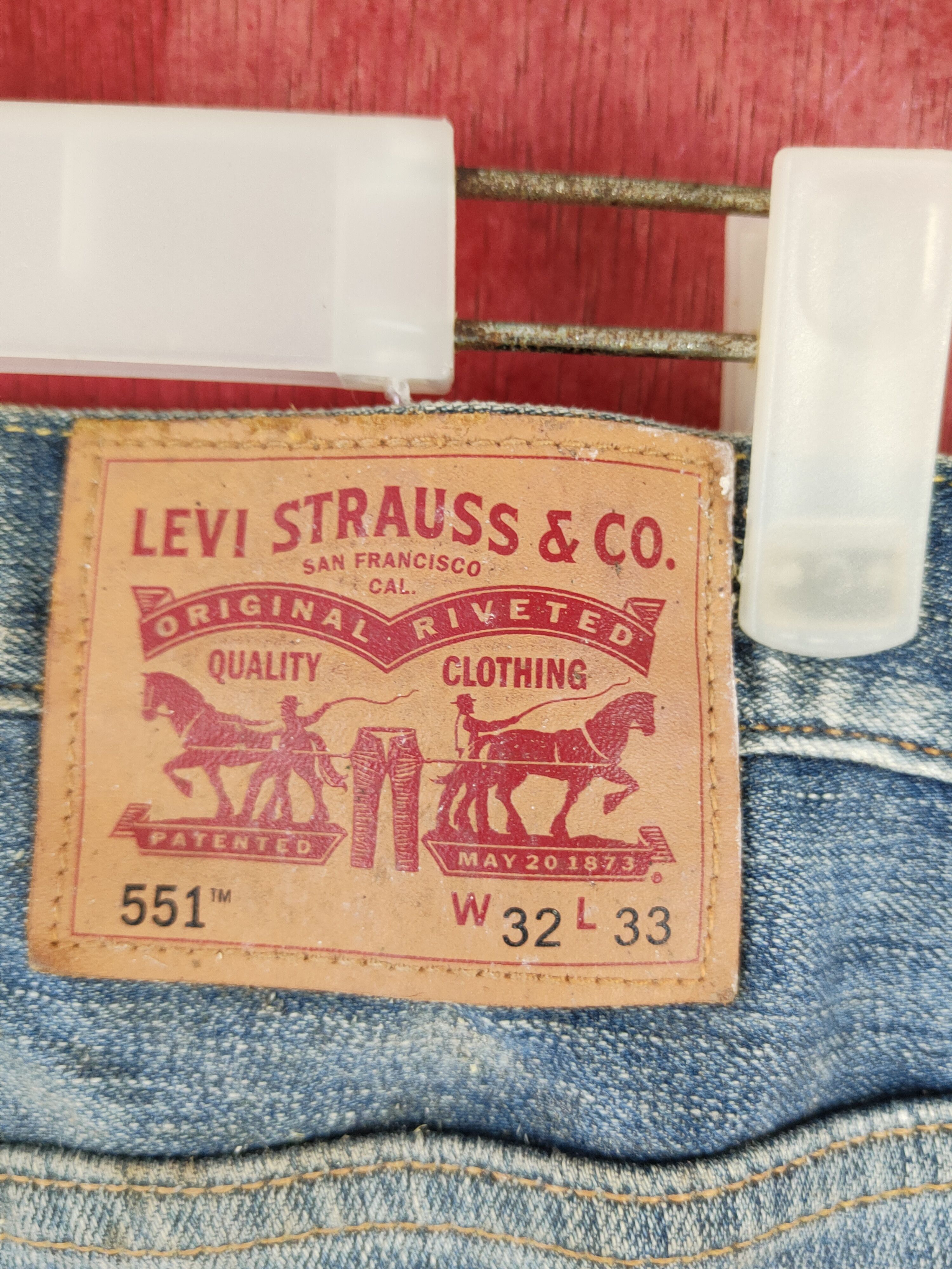Levi's Levi's Blue Faded Distressed Ripped Jeans #S1837 Size US 31 - 12 Thumbnail