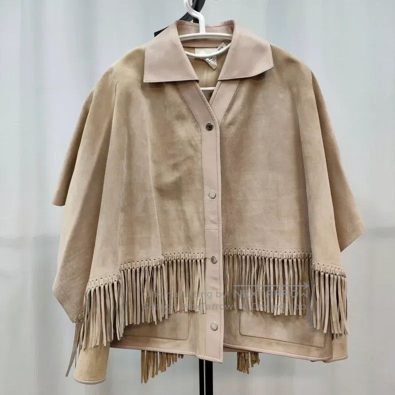 Hermes Hermes Suede Fringe Jacket Size XS / US 0-2 / IT 36-38 - 1 Thumbnail