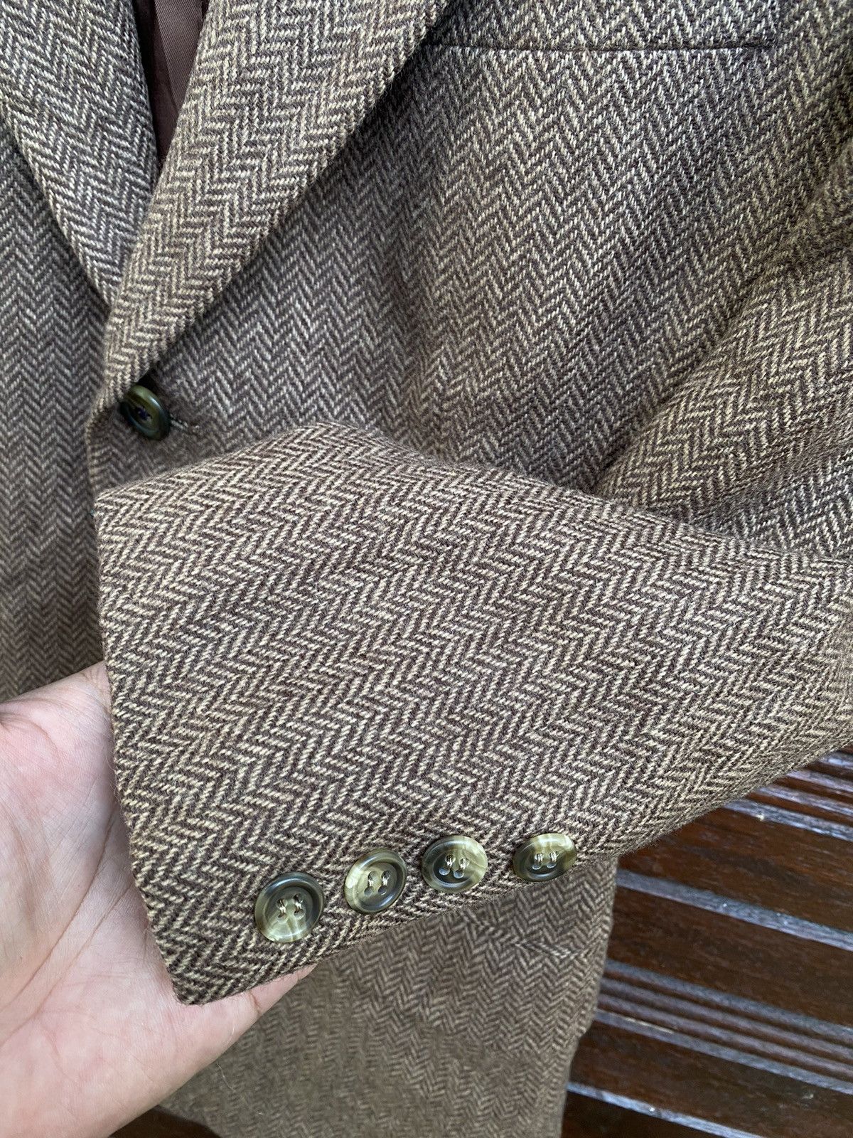 Ralph Lauren × Vintage Vintage 90s Ralph Lauren Wool Blazer Size 38L - 5 Thumbnail