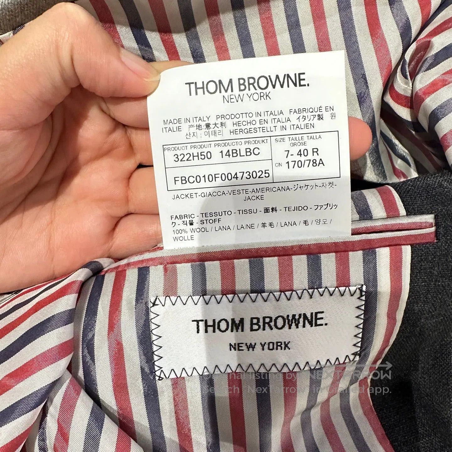 Thom Browne Multi-Color Patchwork Blazer with Striped Accents. Size US M / EU 48-50 / 2 - 4 Thumbnail