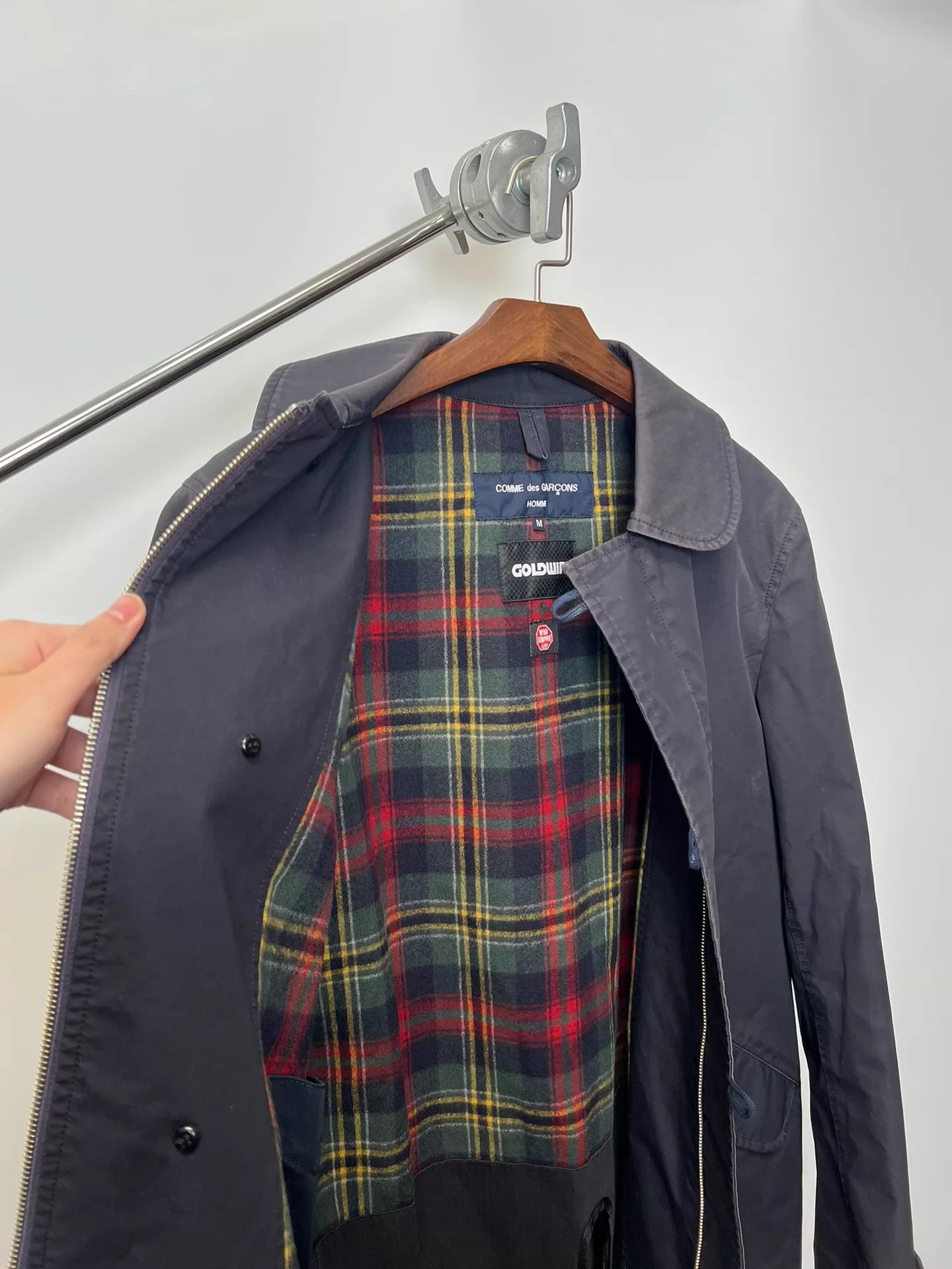 Comme des Garcons CDG X Goldwin Vintage Check Lined Wool Jacket M Size US M / EU 48-50 / 2 - 4 Thumbnail