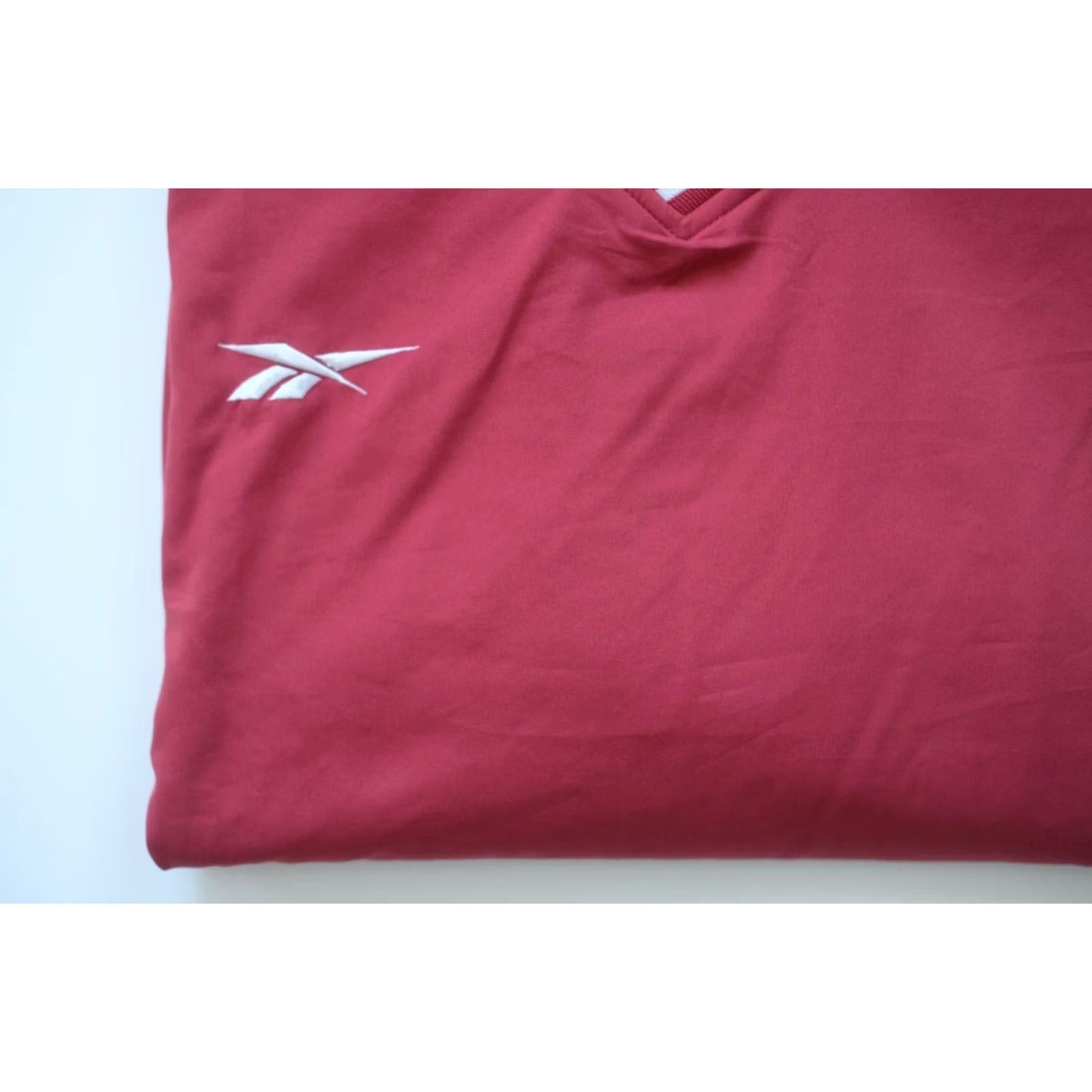 Reebok VINTAGE REEBOK Jacket 90s Red Mens M V KNECK PULL OVER 100% POLYESTER Size US M / EU 48-50 / 2 - 4 Thumbnail