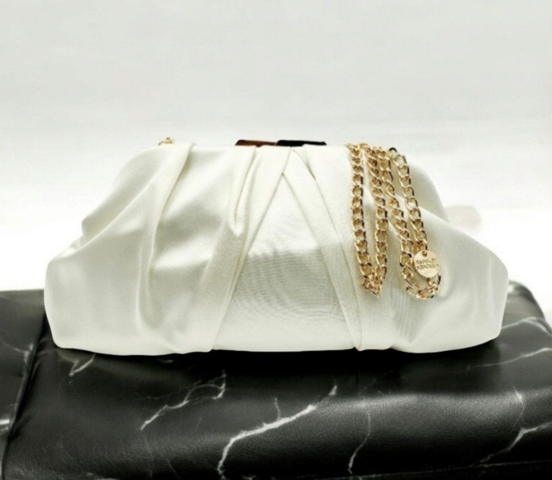 Badgley Mischka Badgley Mischka Floral Embellished Satin Clutch Size ONE SIZE - 4 Thumbnail