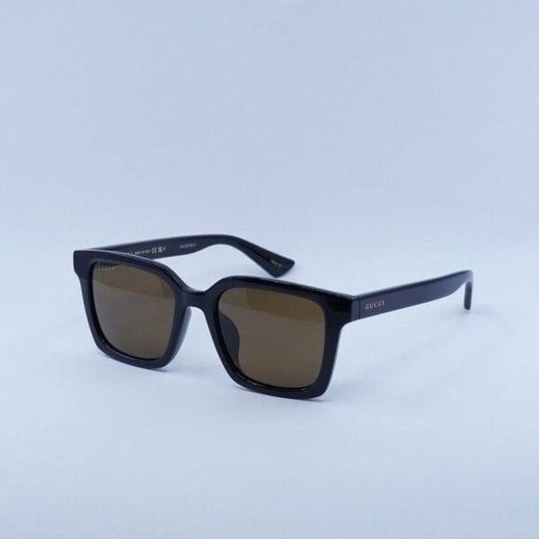 Gucci New Gucci GG1582SK 004 Sunglasses - Black Frame, Brown Size ONE SIZE - 1 Thumbnail