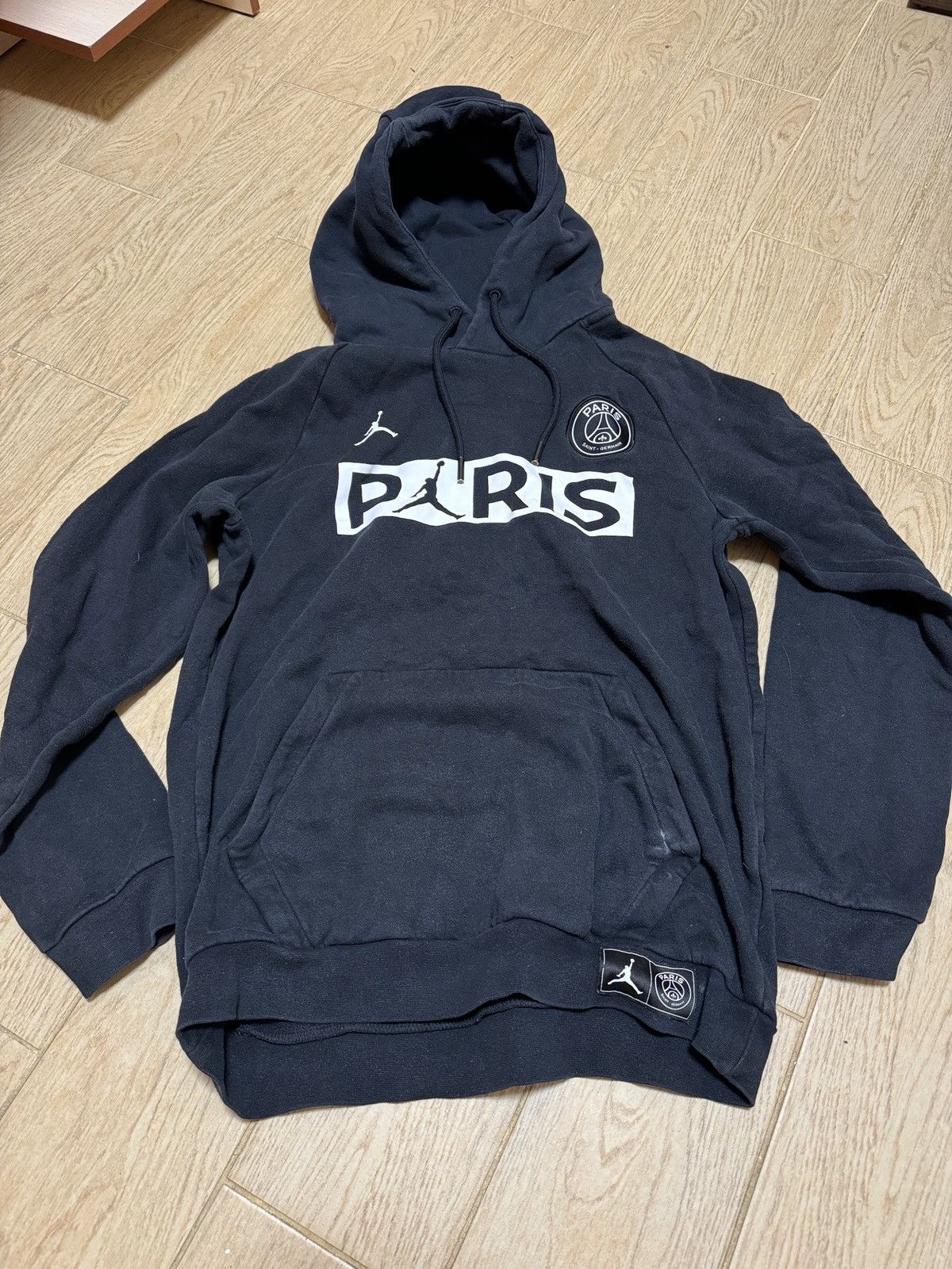 Nike × Vintage Vintage Nike Air Jordan x PSG Paris Saint Germain Hoodie Size US M / EU 48-50 / 2 - 1 Thumbnail
