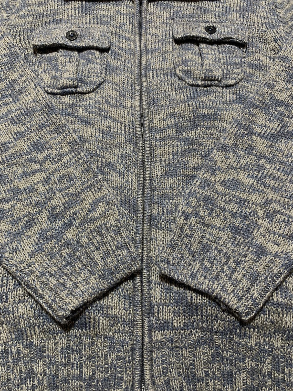 Vintage Vintage 90s Zip up knitwear sweater streetwear size L Size US L / EU 52-54 / 3 - 6 Thumbnail
