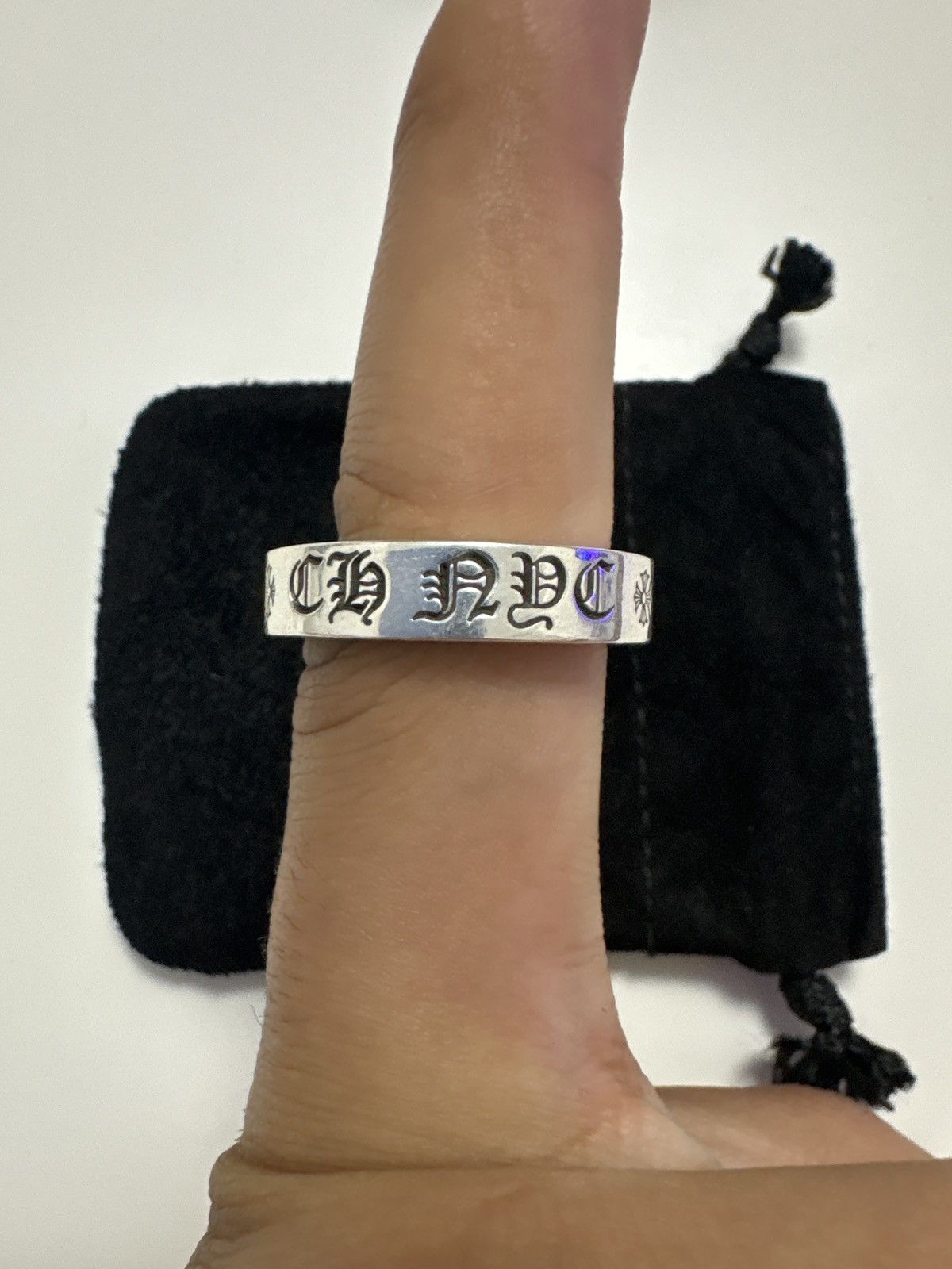 Chrome Hearts Chrome Hearts CH NYC Spacer Ring Size 12 – 925 Silver – Size ONE SIZE - 7 Thumbnail