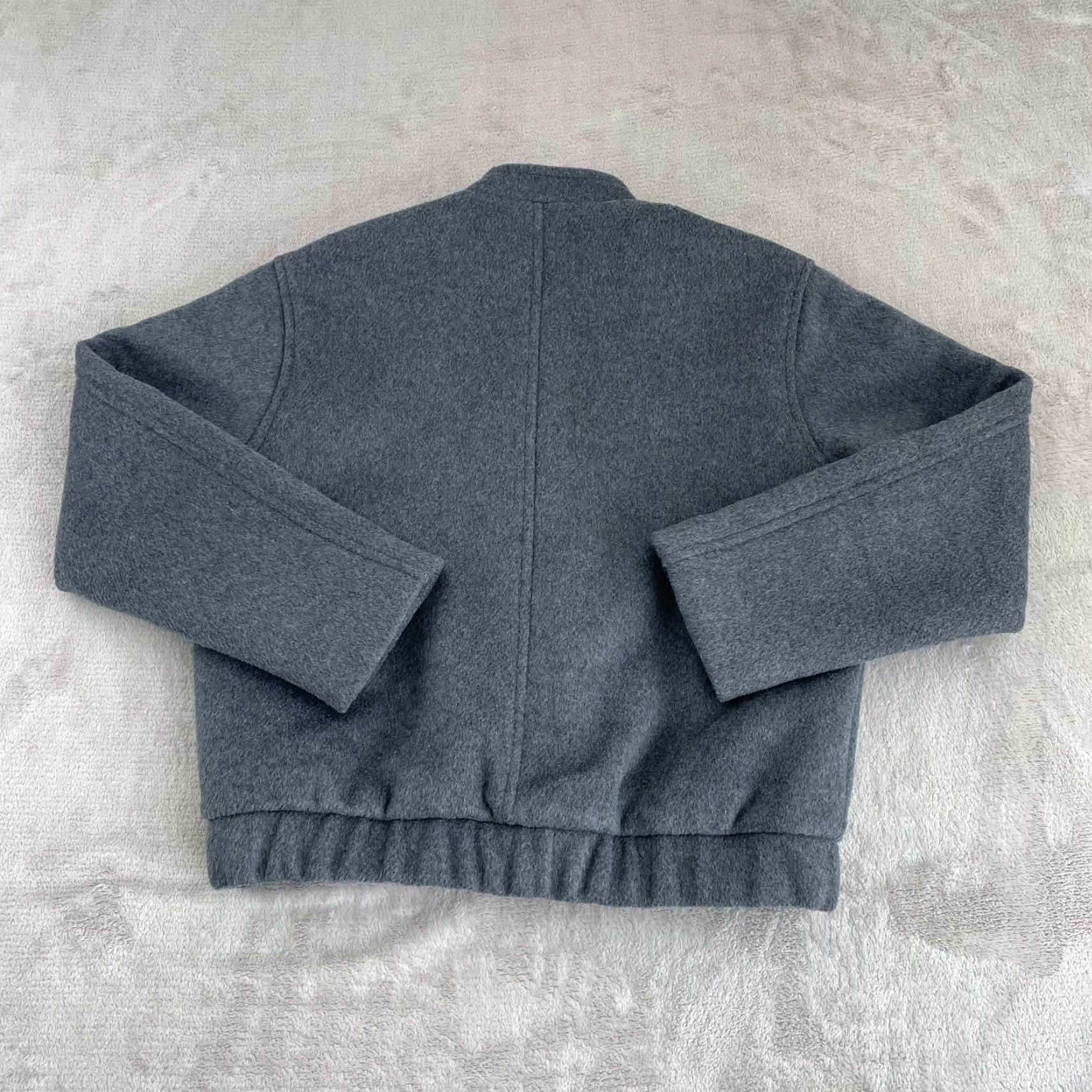 Abercrombie & Fitch Abercrombie & Fitch Bomber Jacket Women 2XS Grey Wool Blend Blade Collar NWOT Size XXS / US 00 / IT 34 - 5 Thumbnail