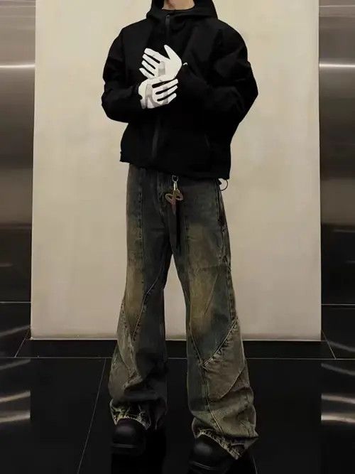 Japanese Brand Midori x Katou Light Blue High Street Vintage Loose Jeans Size US 30 / EU 46 - 6 Thumbnail