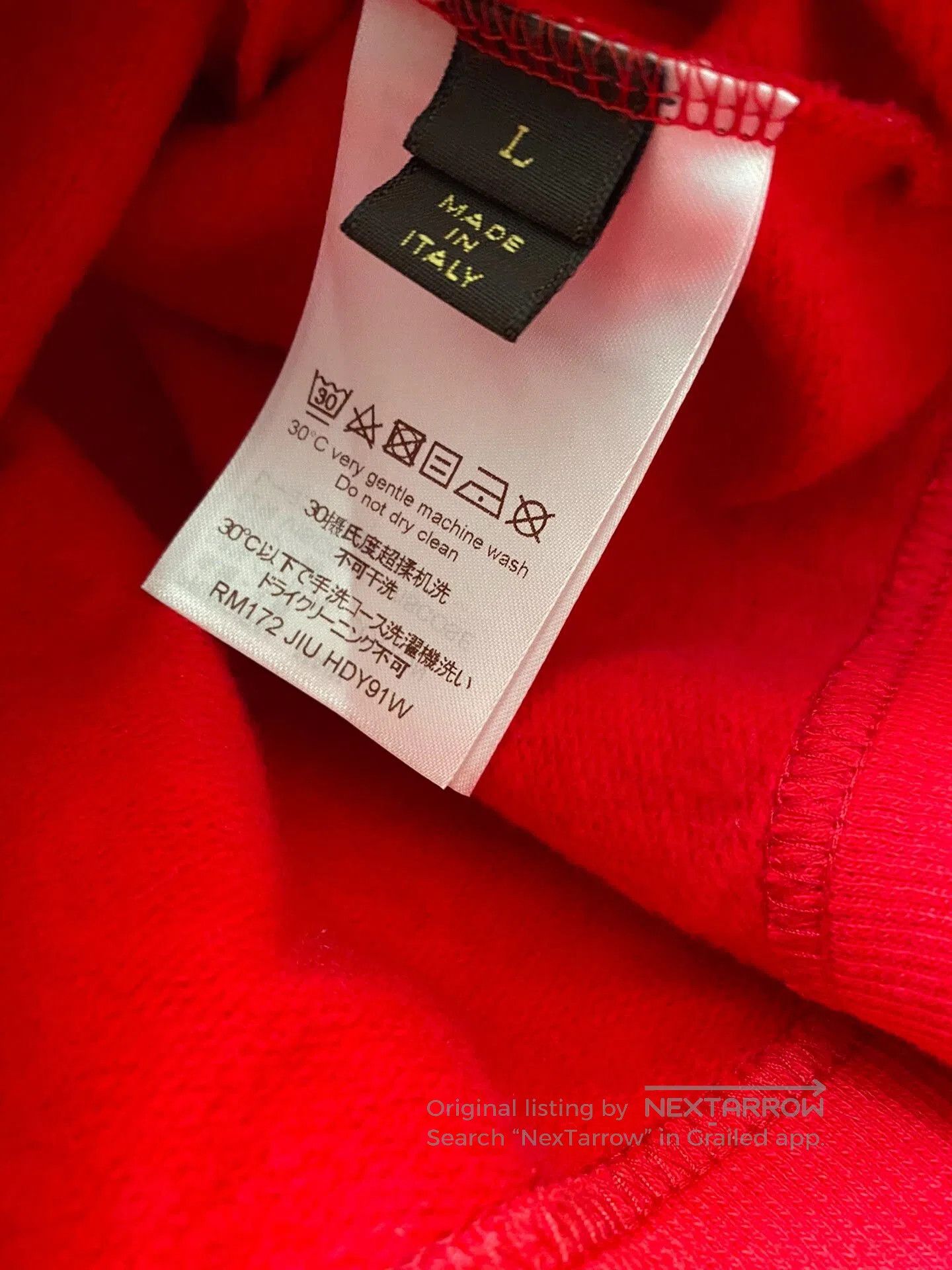 Louis Vuitton Lv x Supreme Logo Hoodie Red. Size US L / EU 52-54 / 3 - 4 Thumbnail