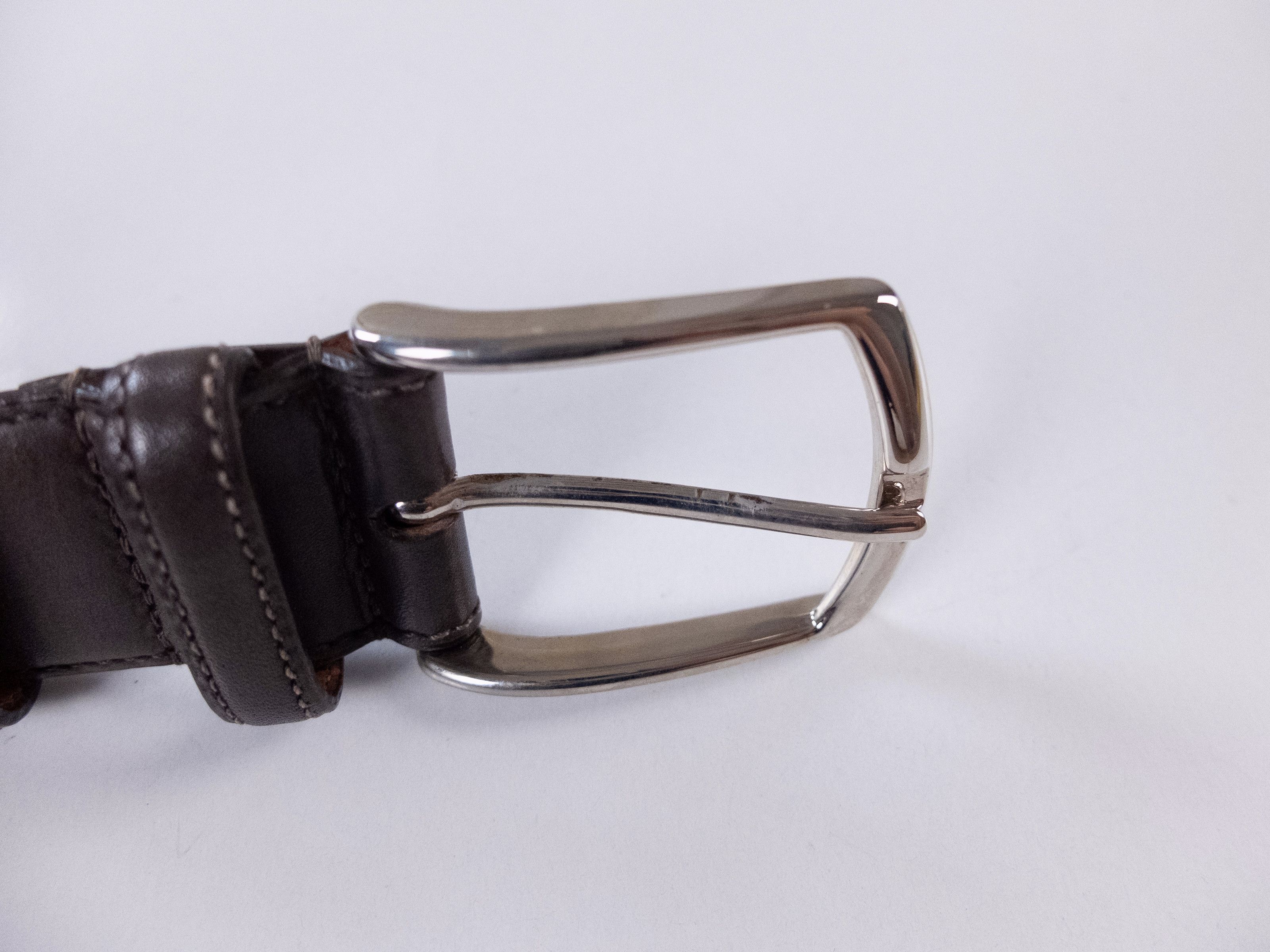 Orciani ORCIANI brown leather belt 110 defects (for size 42 waist) Size 42 - 9 Thumbnail